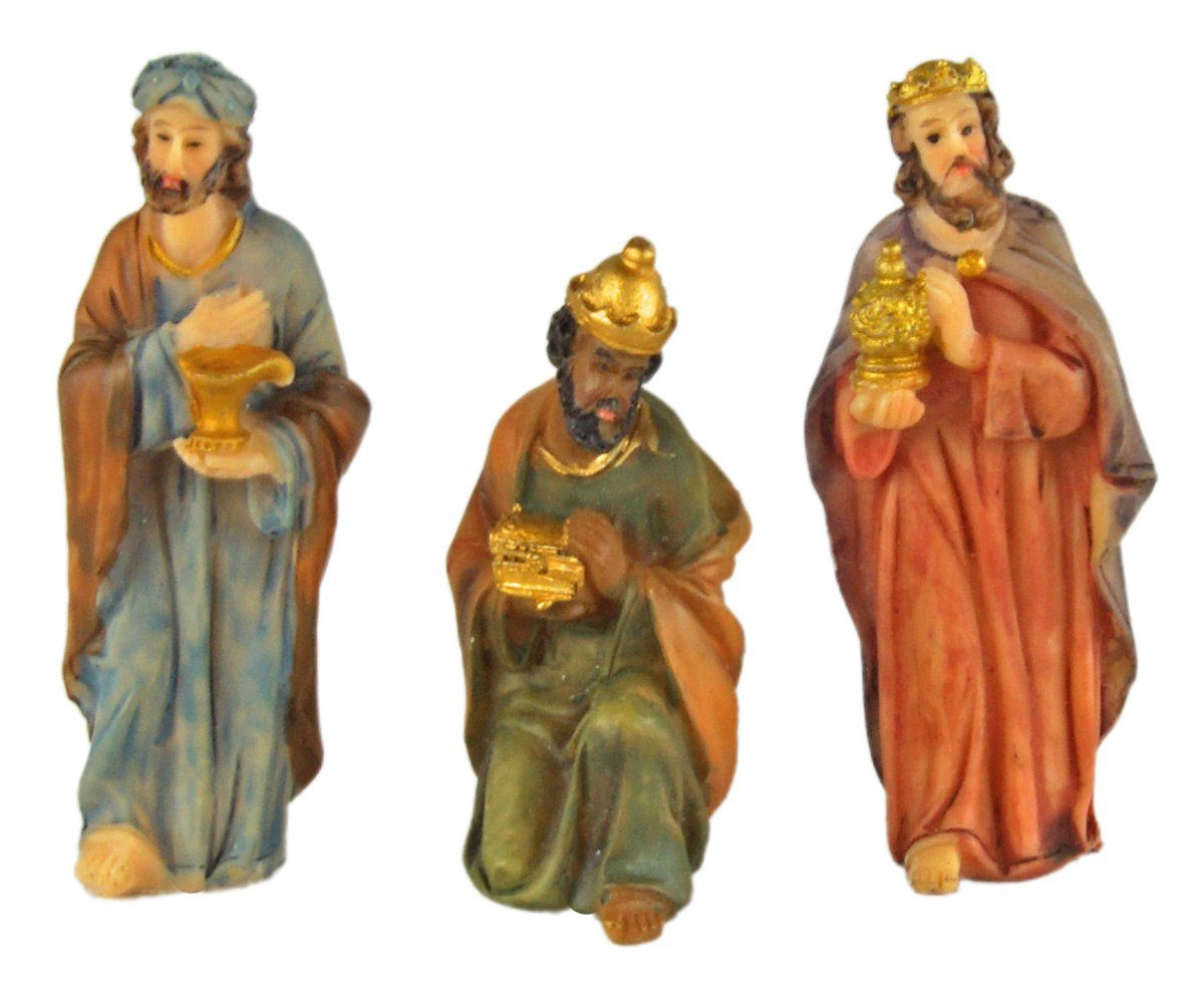 dekoprojekt Krippenfigur Krippenfiguren 11-tlg. K 600 (Set, 11 St., 11-tlg), handbemalte Krippenfiguren