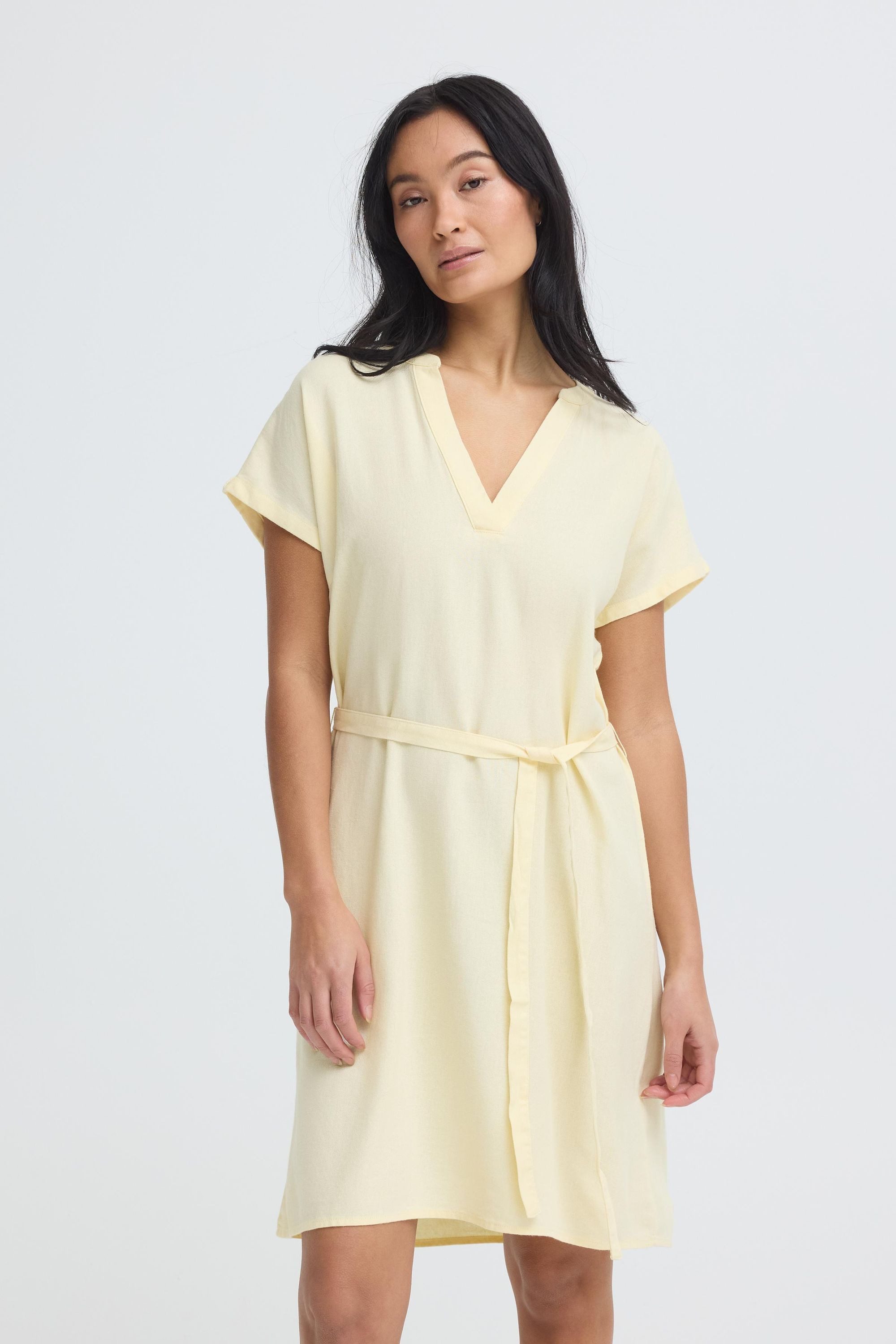 OXMO Minikleid OXNInna V-Neck Kleid - Loose Fit