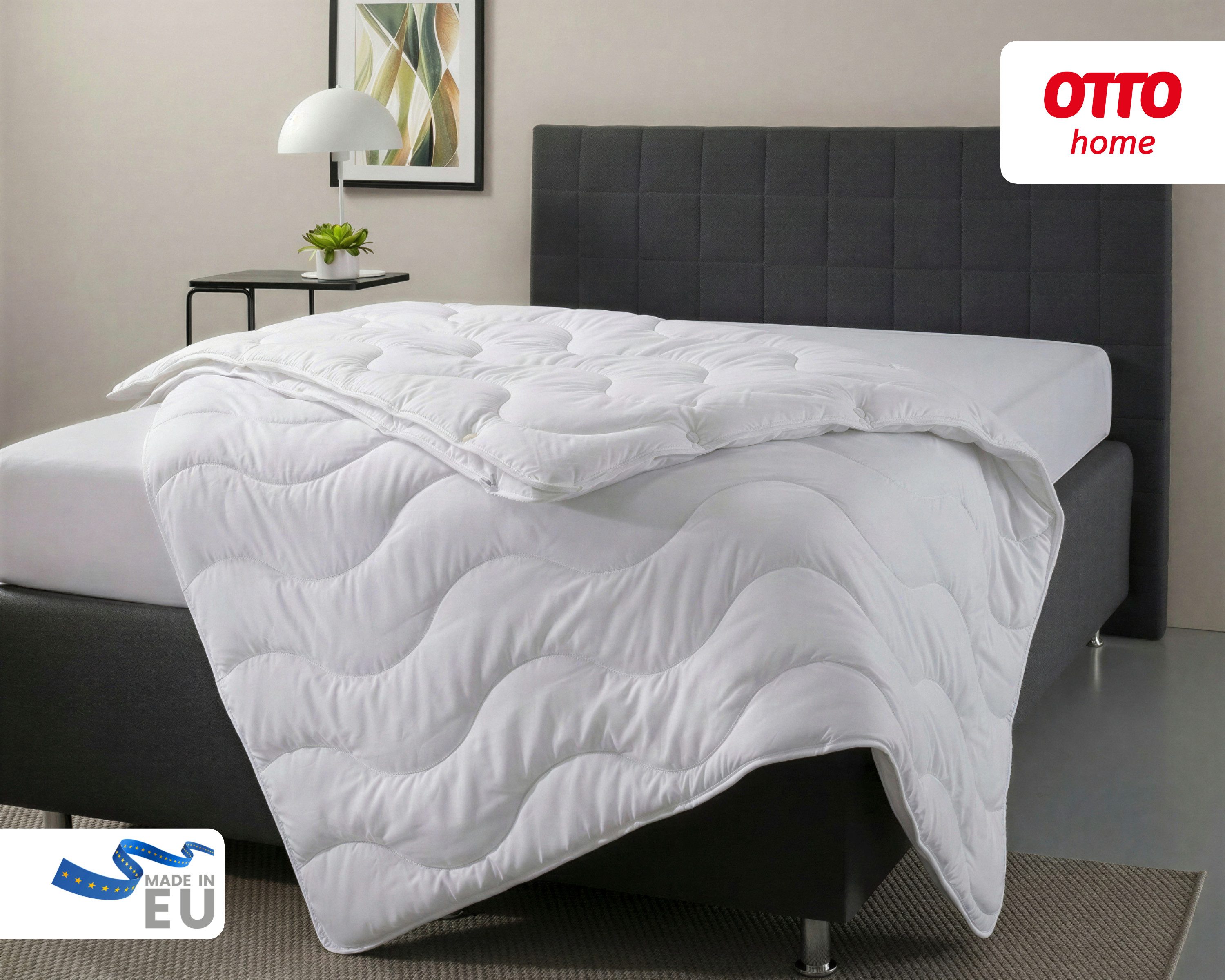 OTTO home Microfaserbettdecke Mailo Bettdecke 135x200 cm, 155x220 cm, Füllung: Polyester, Bezug: Microfaser-Feinbatist, Sommer, Winter, Decke, kuschelweicher Microfaser-Feinbatist Bezug