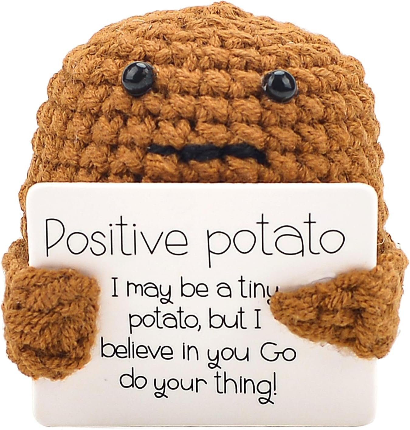 Coonoor Minipuppe Pocket Hug Positive Kartoffel, Strickwolle Puppe