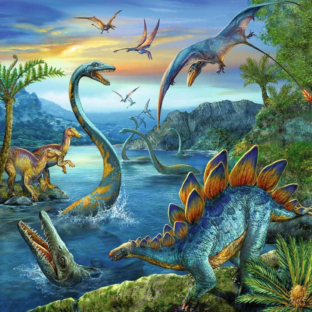 Ravensburger Verlag GmbH Puzzle Ravensburger Puzzle Dinosaurier 3x49 Teile, günstig online kaufen