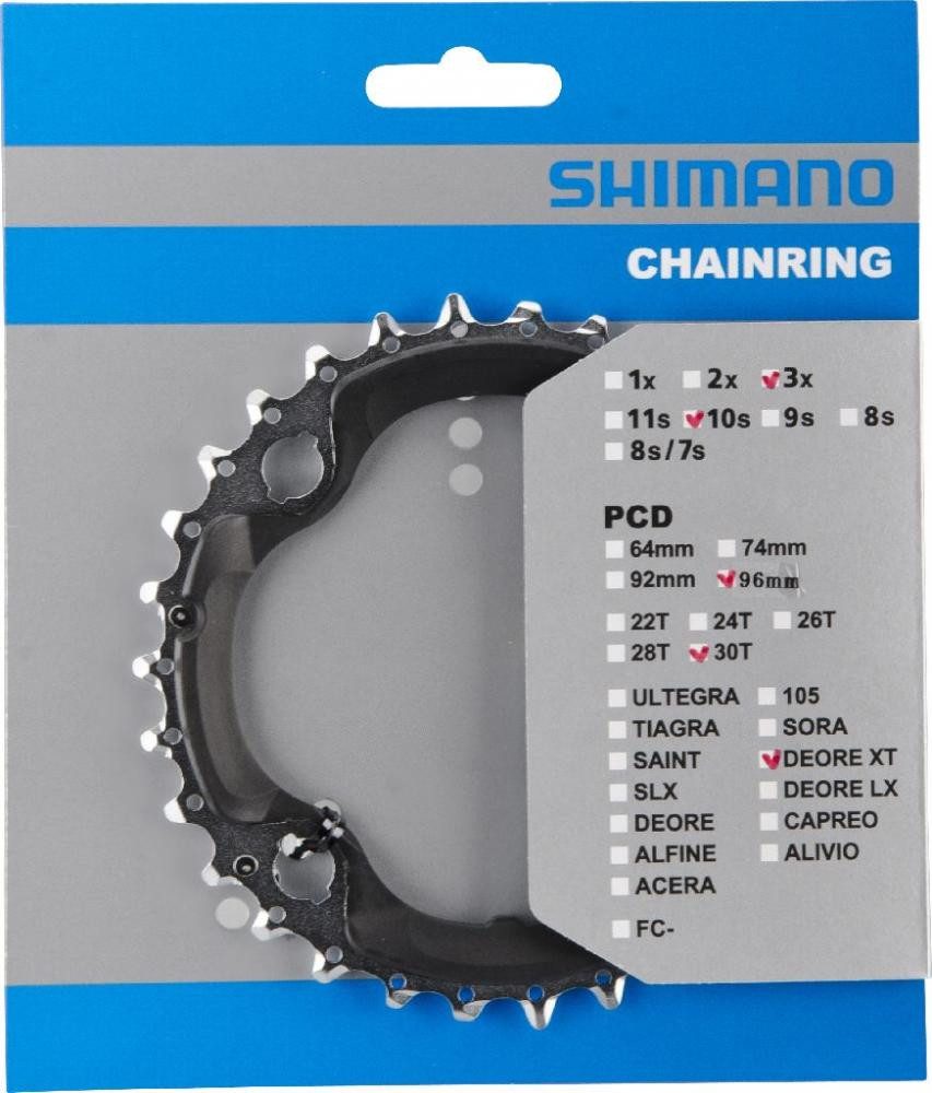 Kettenschaltung SHIMANO Kettenblatt DEORE FC-M782 30 Zähne - präziser Antrieb für 10-f