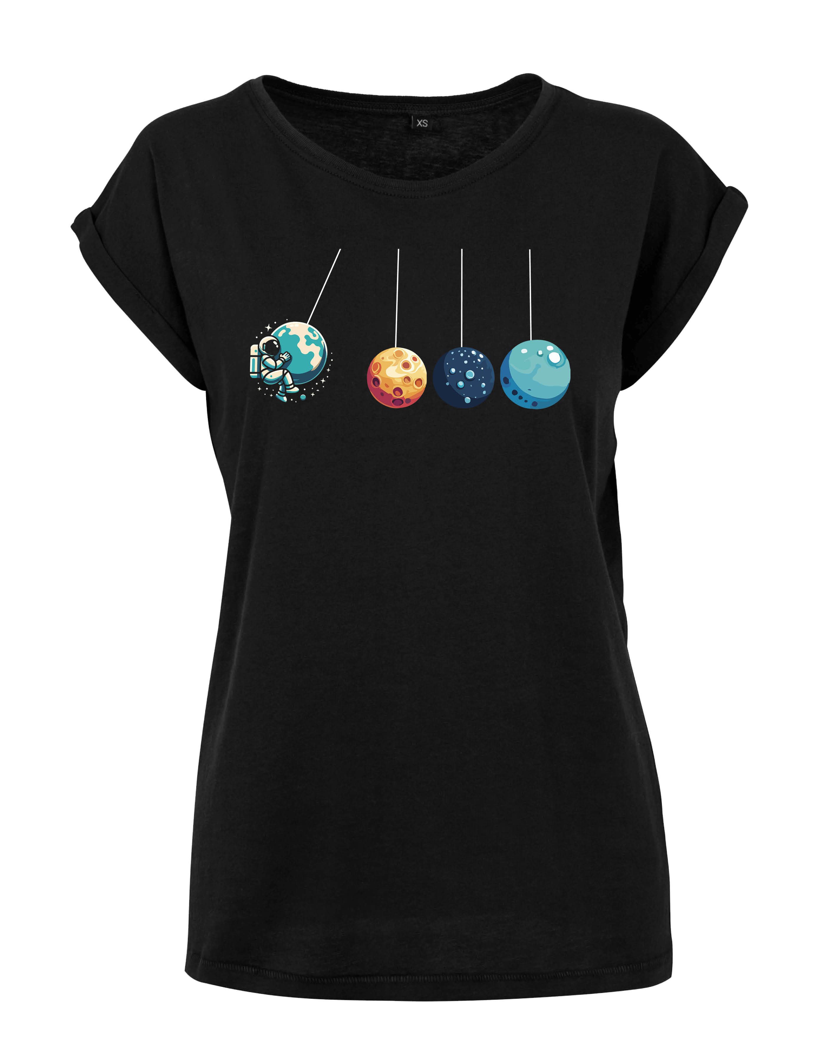 Youth Designz Print-Shirt "Planeten Universum" Damen T-Shirt Statement Gesc günstig online kaufen