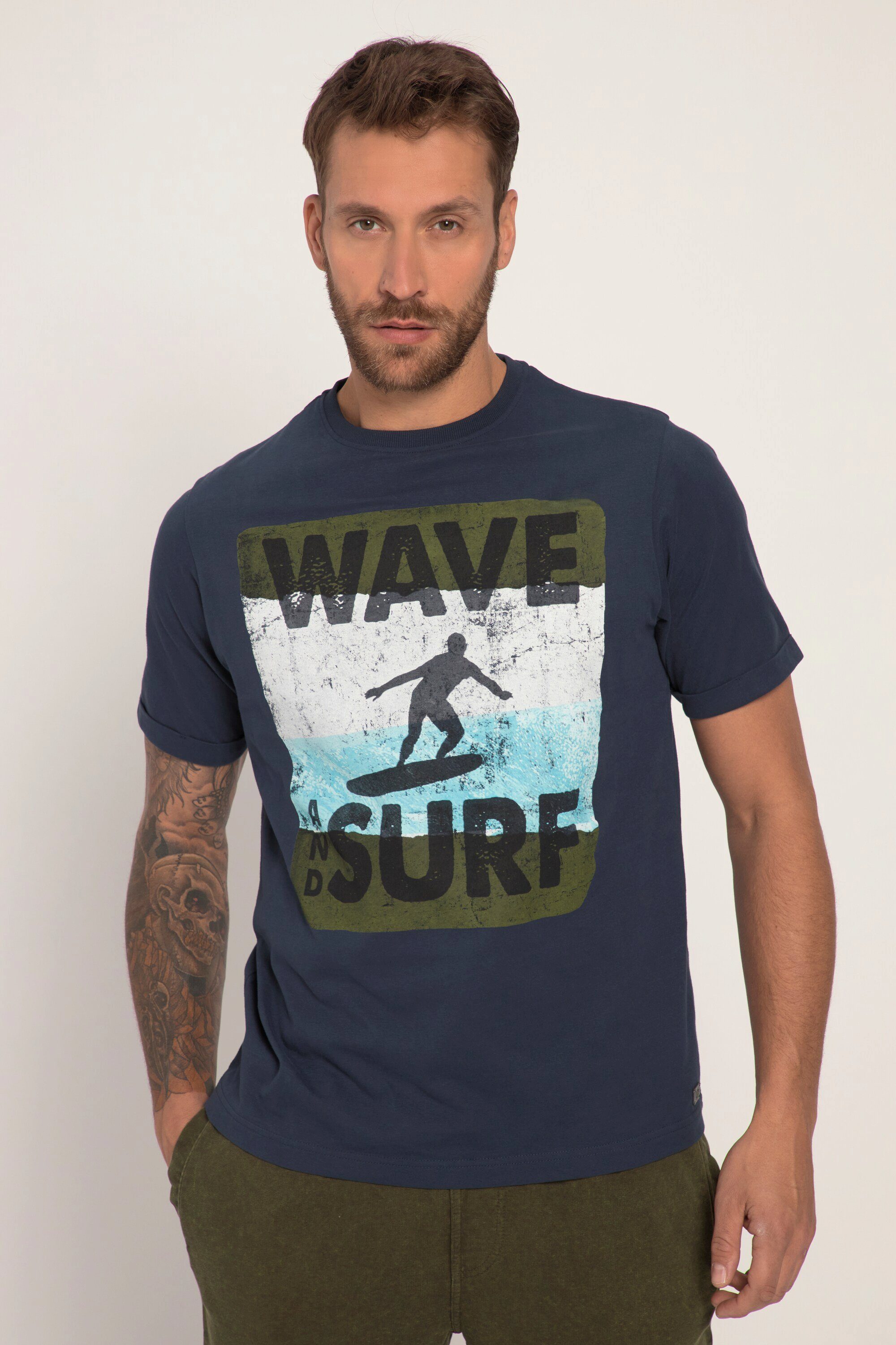 T-Shirt Rundhals JP1880 T-Shirt Halbarm Print