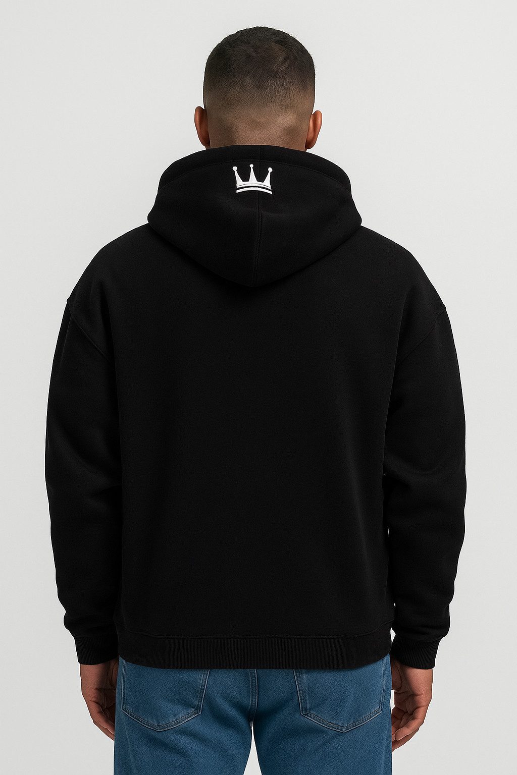 DADA Supreme Hoodie Oversized Fit mit Stickerei und Reißverschlusstasche Ne günstig online kaufen