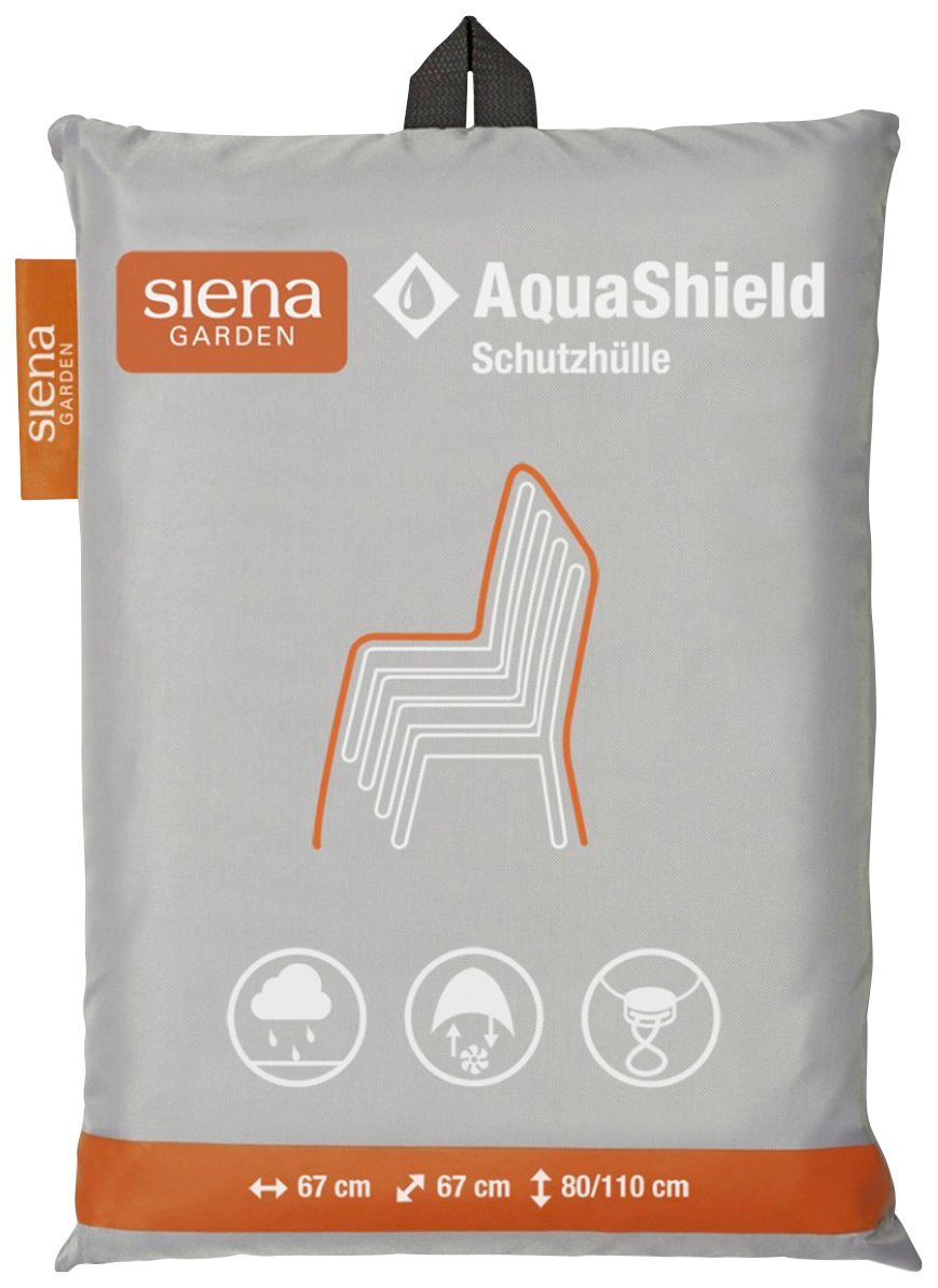 Siena Garden Gartenmöbel-Schutzhülle AquaShield (Stapelstuhlhülle 67x67xH80/110 cm), aus 100% Polyester, 420D, PU-beschichtet