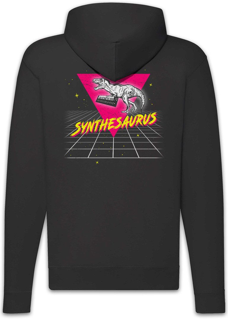 Urban Backwoods Sweatjacke Synthesaurus I Zipper Hoodie Synthesizer Electro Techno LFO Musik (1-tlg) Music DJ MC Elektro