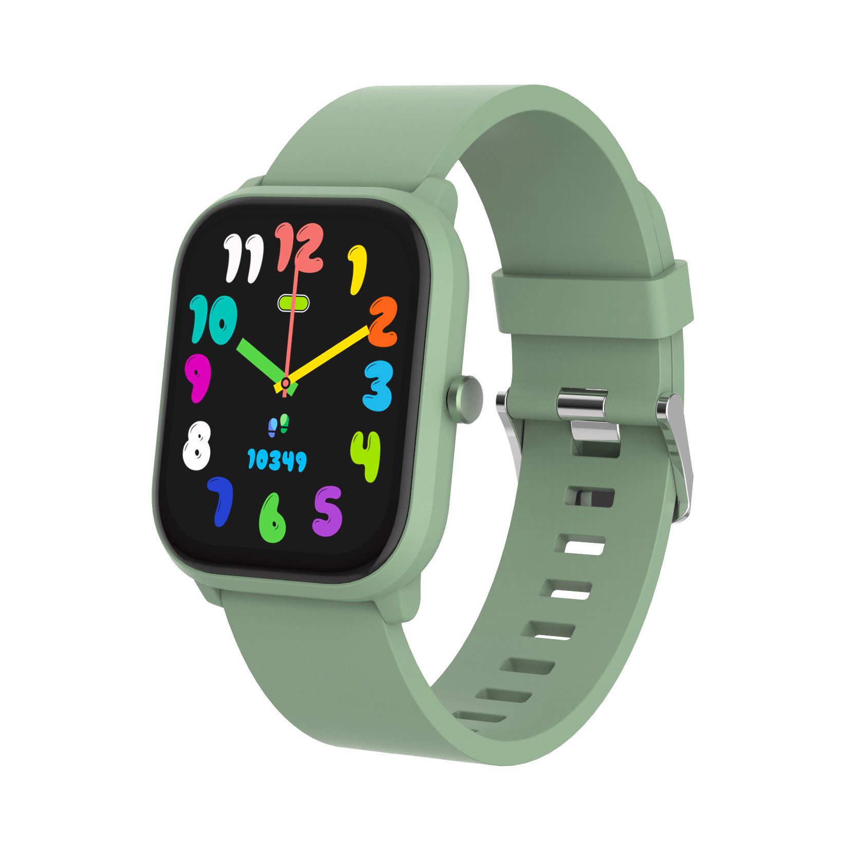 Denver SWK-120GN Smartwatch (4,4 cm/1,75 Zoll, Proprietäres Betriebssystem), Fitness Uhr, Fitness Tracker, Gesundheitsfunktionen