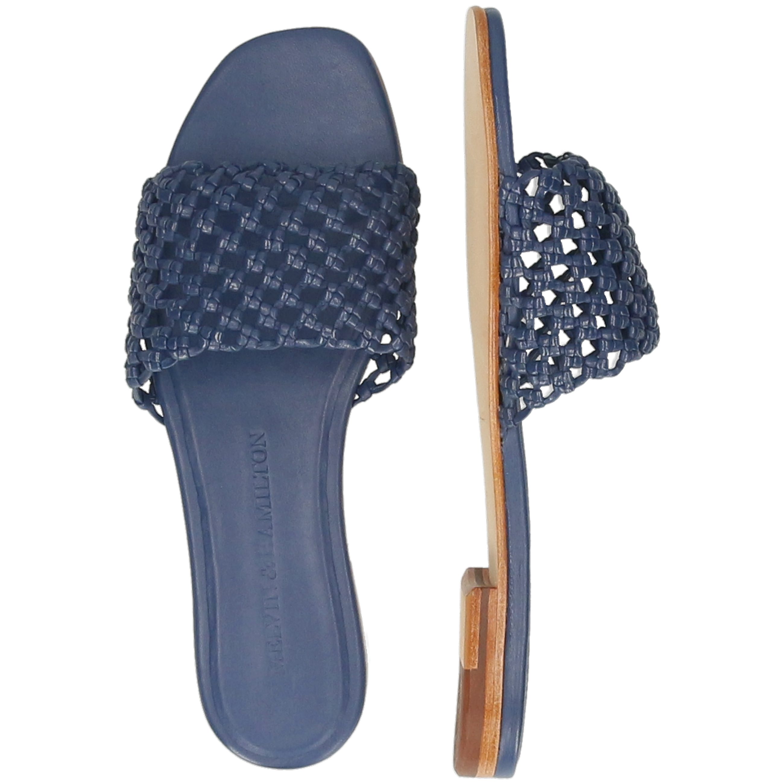 Melvin & Hamilton Elodie Glove Flex Blue 32 Nappa Moroccan Pantolette