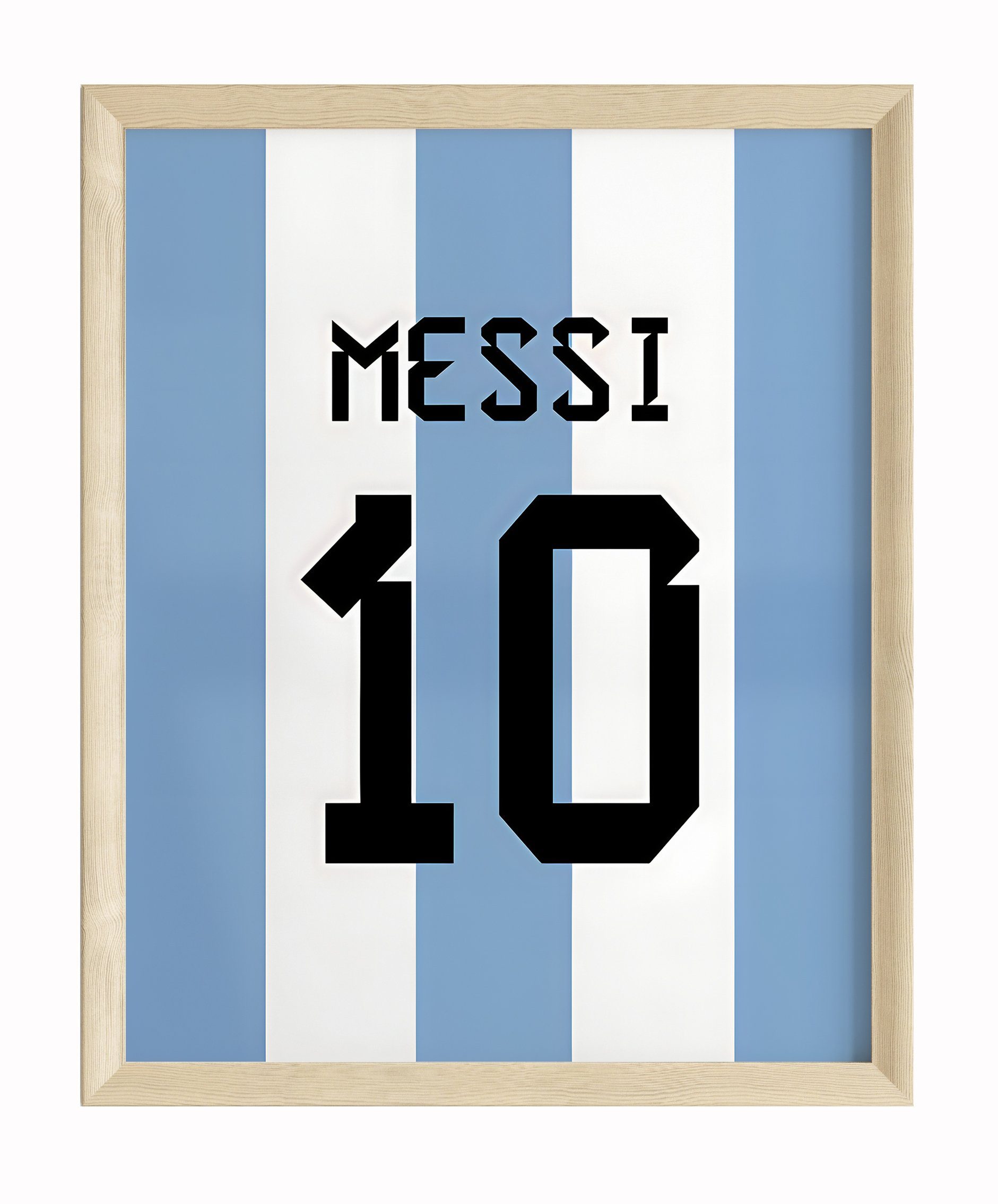 JUSTGOODMOOD Poster ® Lionel Messi 10 Argentinien· Fußball · ohne Rahmen