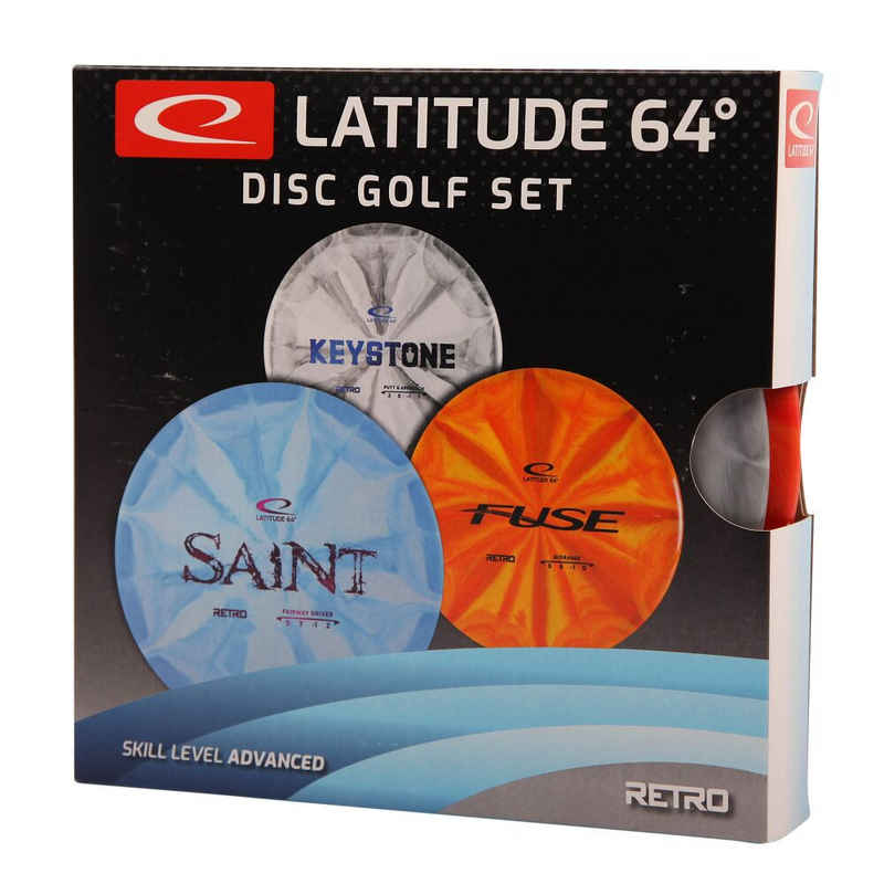 Latitude 64° Wurfscheibe Discgolf Starterpack, Retro, Advanced, Starterpack Advanced von Latitude 64°