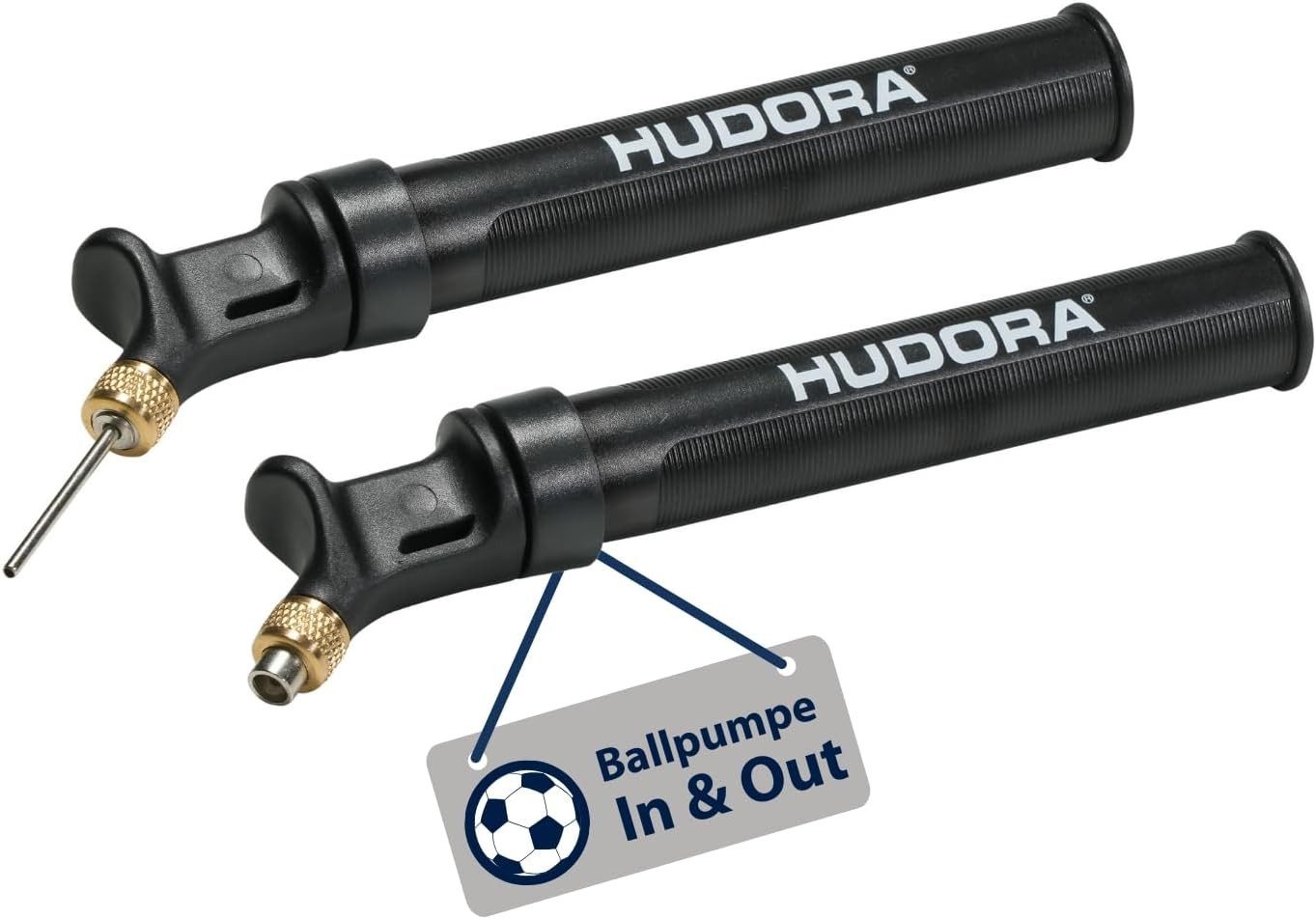 Hudora Spiel HUDORA Ballpumpe In & Out - kompakte Handpumpe 19x4cm