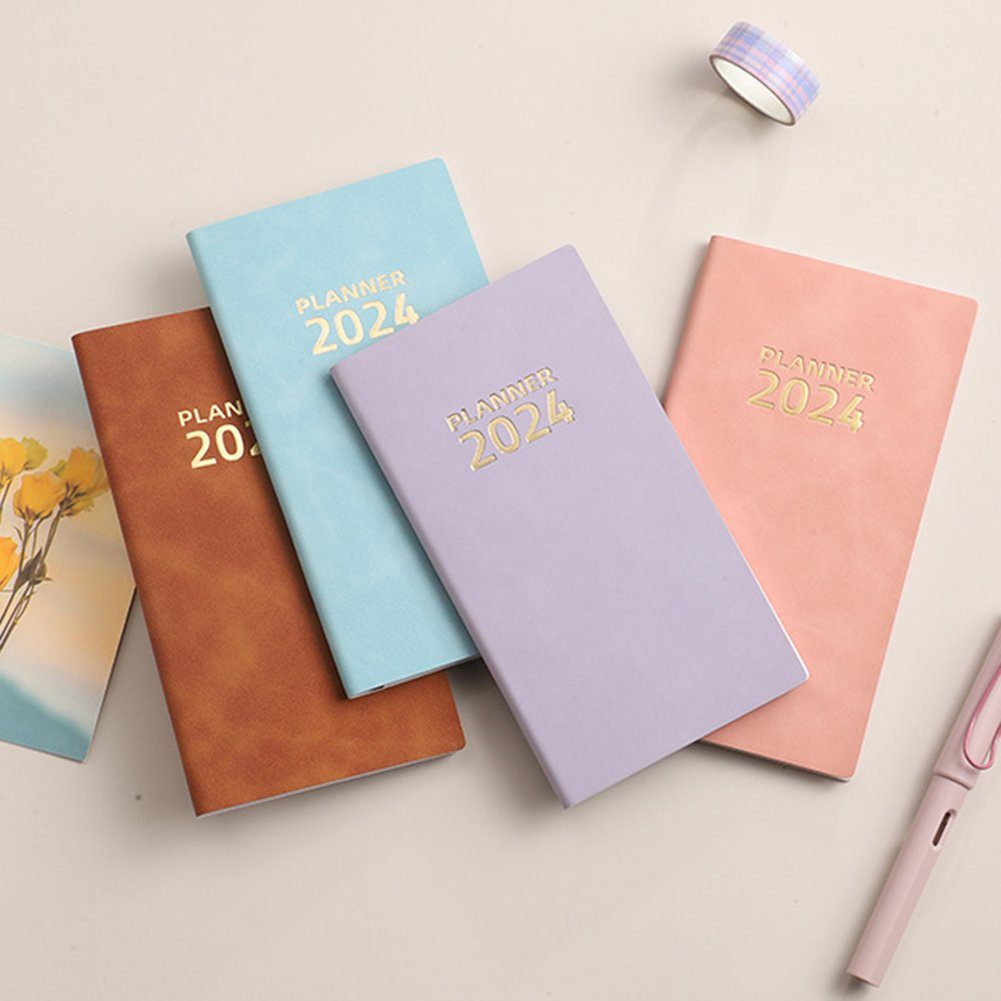 Notizbuch Zeitmanagement-Notizbuch, purple light Tage Feine Texturen, 365 Glättungshandbuch Blusmart