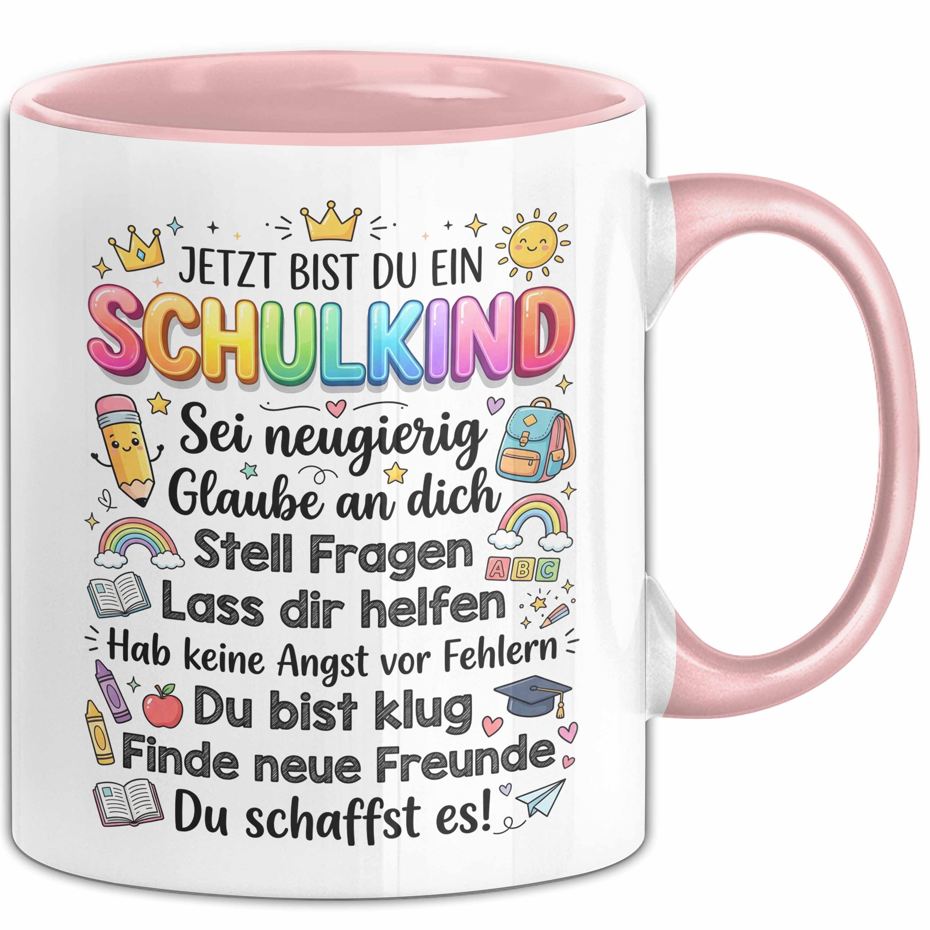 Trendation Tasse Einschulung Tasse Geschenk Jetzt Bist Du Ein Schulkind Geschenkidee Ge, Keramik