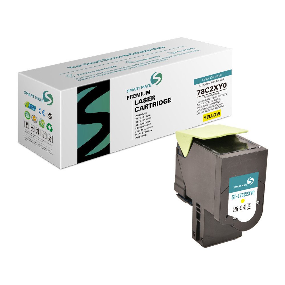 SmartMate Tonerpatrone SmartMate wiederaufbereitete toner Lexmark 78C2XY0, (1-St)