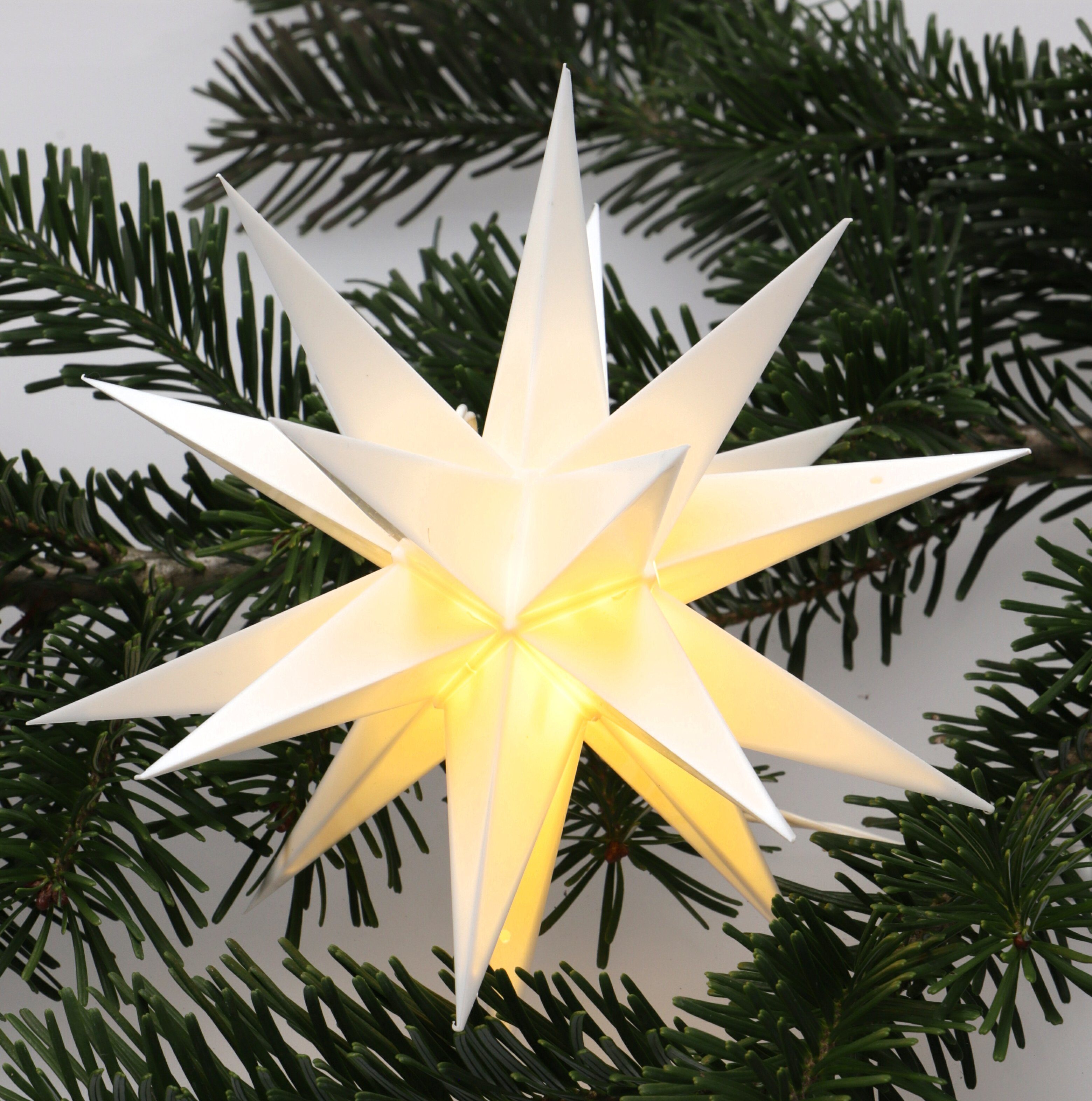 Guru-Shop LED-Stern für außen LED Ministern Baltasar für innen und außen -.., LED-Leuchtmittel fest verbaut