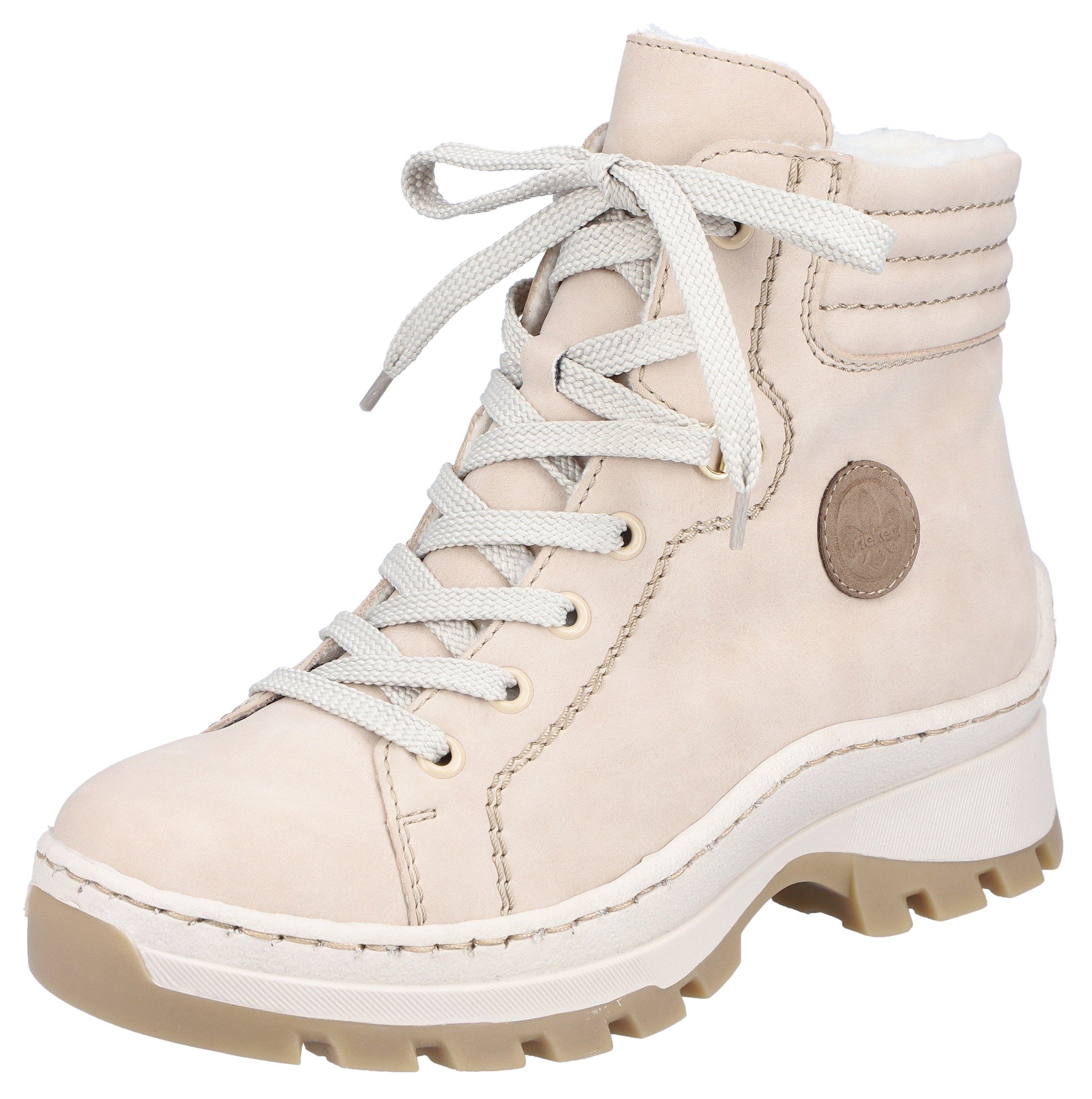 Rieker seitlichem Rieker-Label beige Winterboots mit