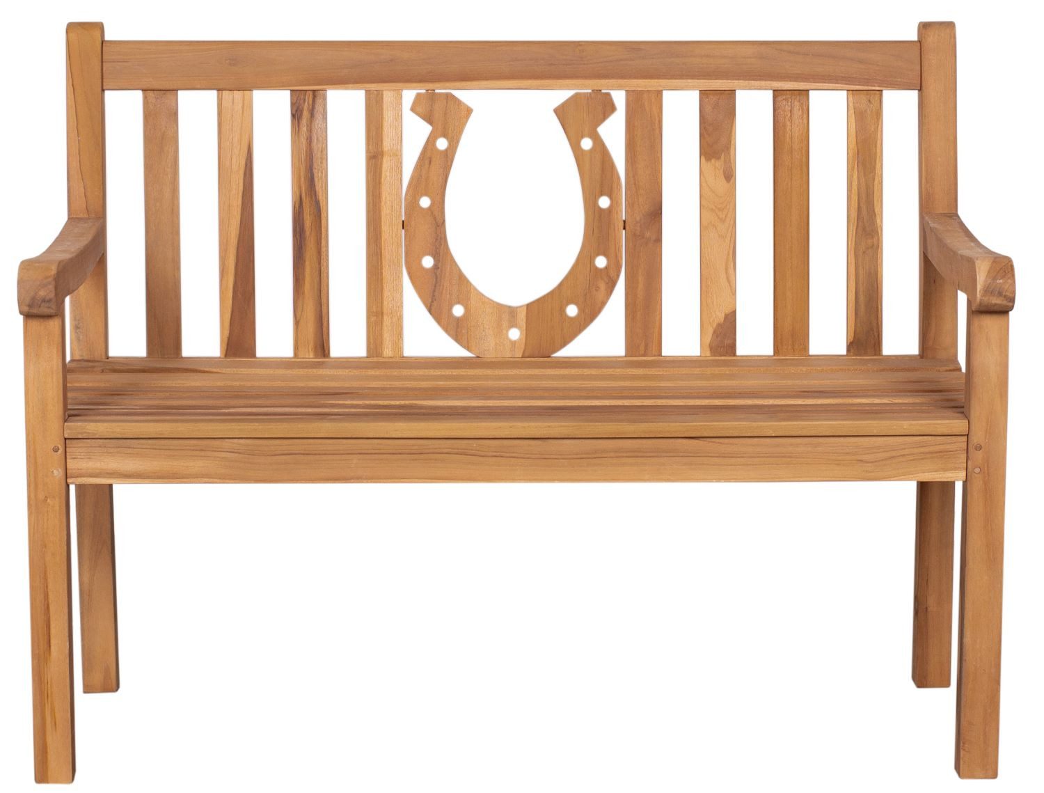 bene living Gartenbank Teakholz Gartenbank Hufeisen günstig online kaufen