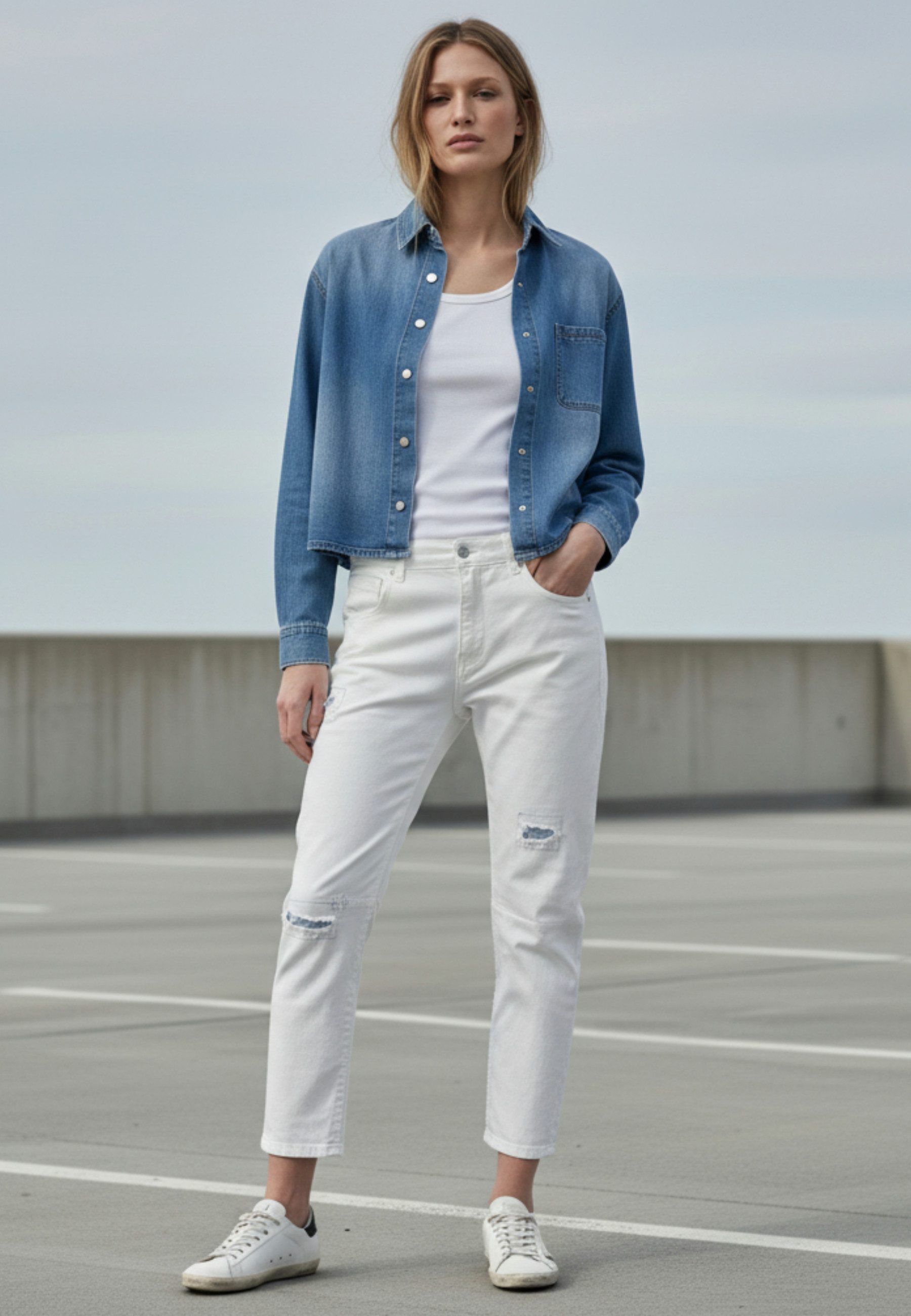 Andijamo-Fashion 7/8-Hose PURE LIGHT Moderner entspannter Schnitt
