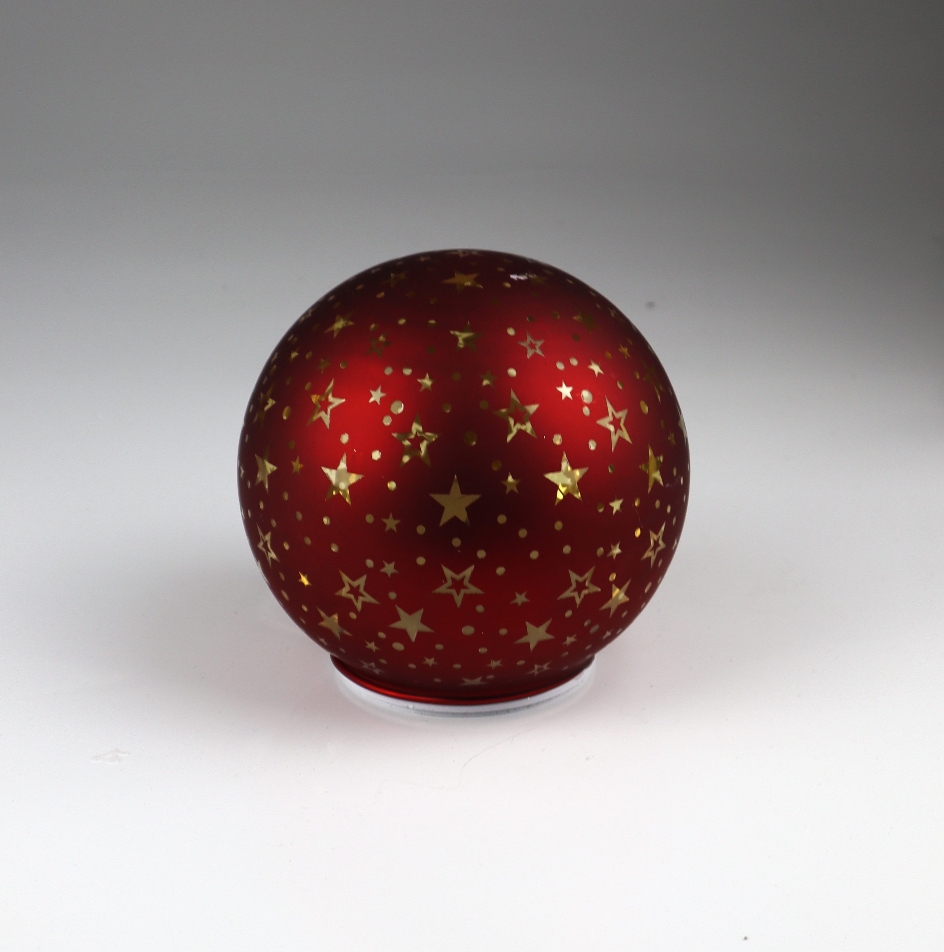 AM Design LED Dekoobjekt Kugel Stern-Optik, drehend, LED fest integriert, Ø: 18 cm