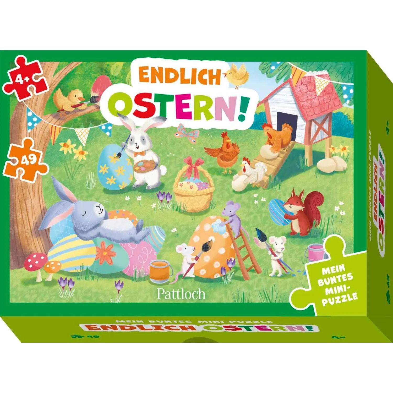 Puzzle Mein buntes Mini-Puzzle - Endlich Ostern!, 49 Puzzleteile
