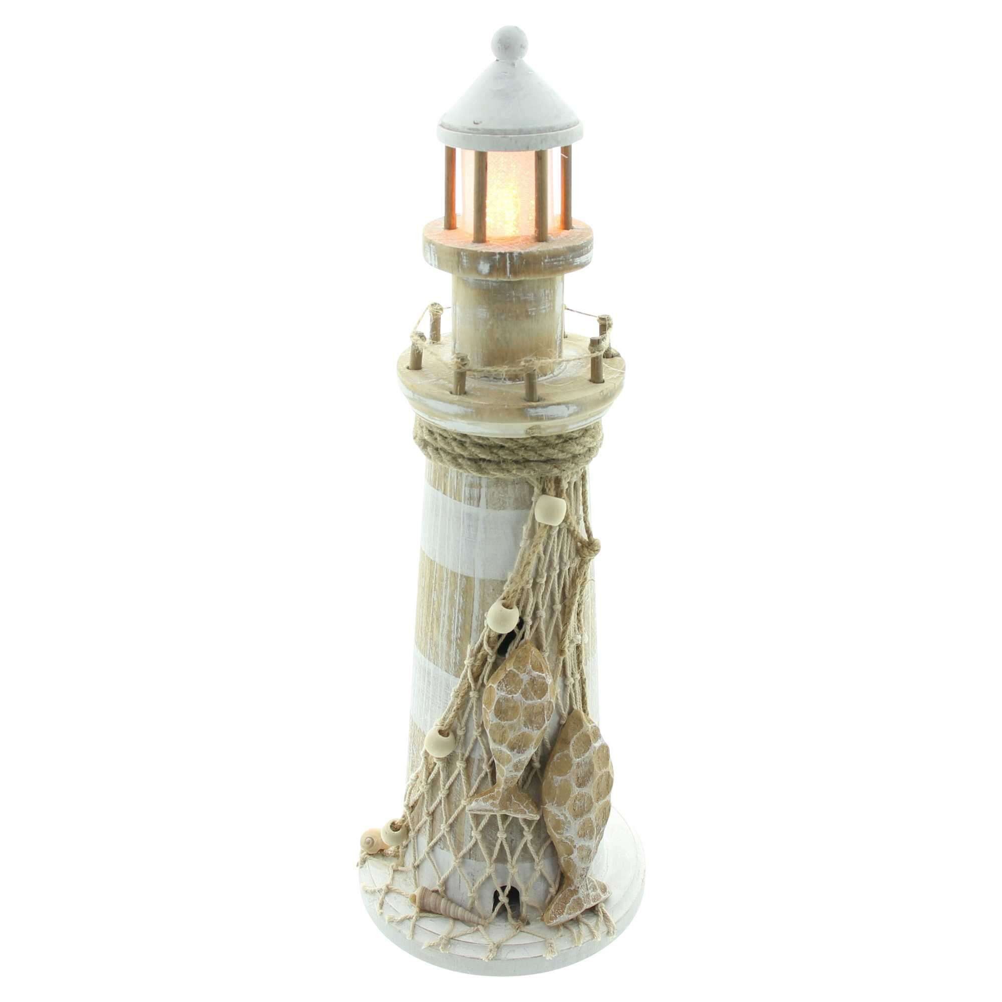 Dekoleidenschaft LED-Dekofigur "Leuchtturm" maritime Deko aus günstig online kaufen