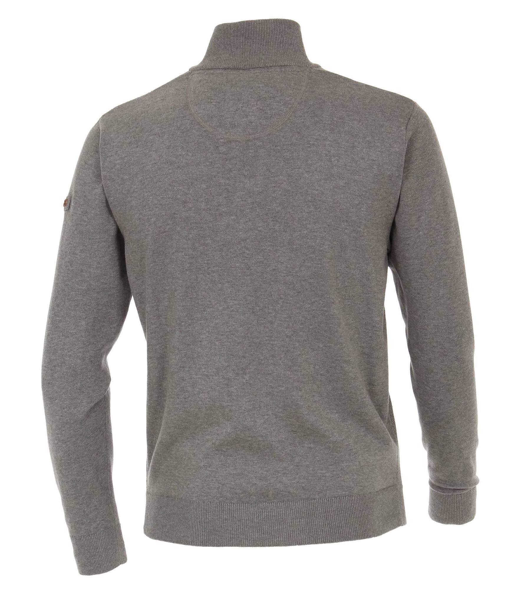 Troyer Sweatshirt Redmond Reißverschluss Grau(70)
