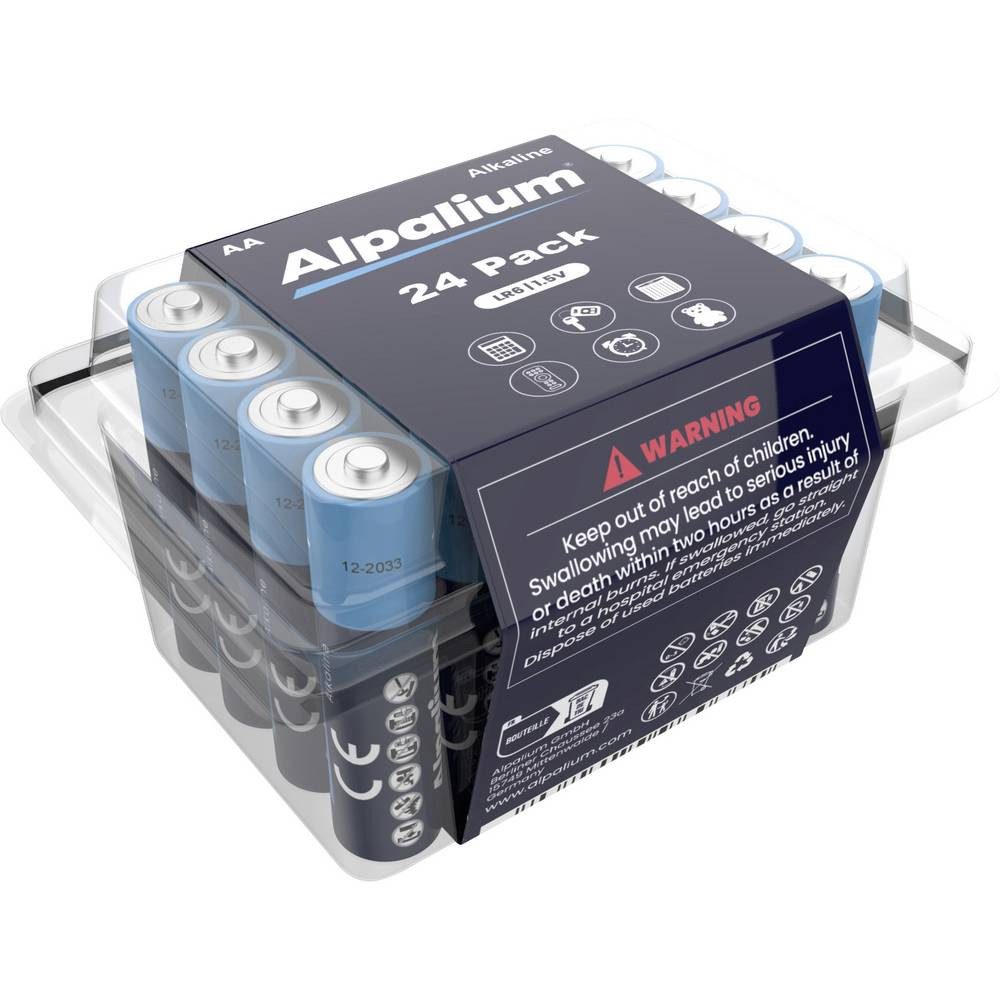 ALPALIUM Mignon (AA)-Batterie Alkali-Mangan 1.5 V 24 St. 12102406 Batterie