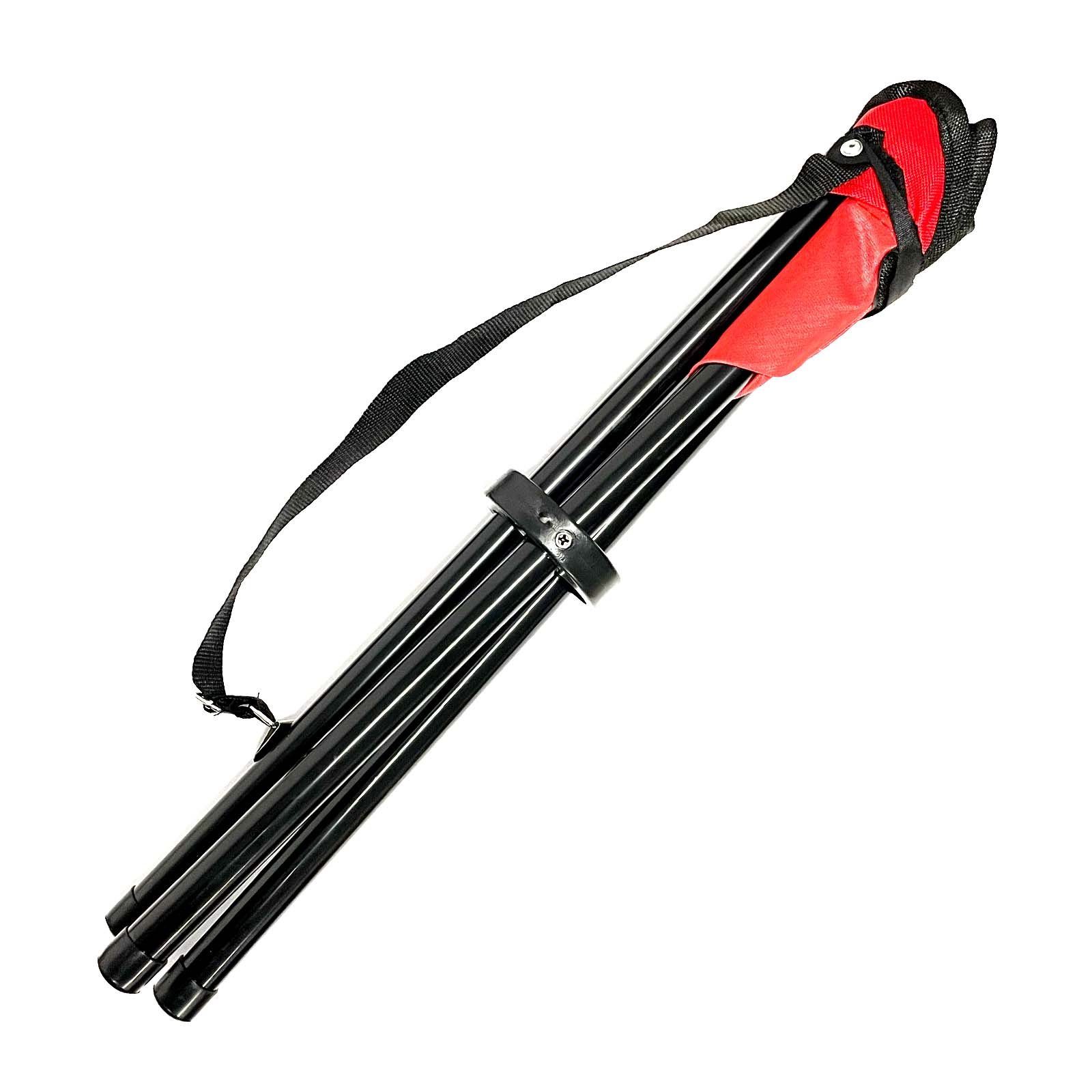 HAC24 Campinghocker Camping Hocker Falthocker Angelhocker Campingstuhl Dreibeinhocker, bis 80 kg inkl. Tragegurt und Klettverschluss – Bild 3 von 5