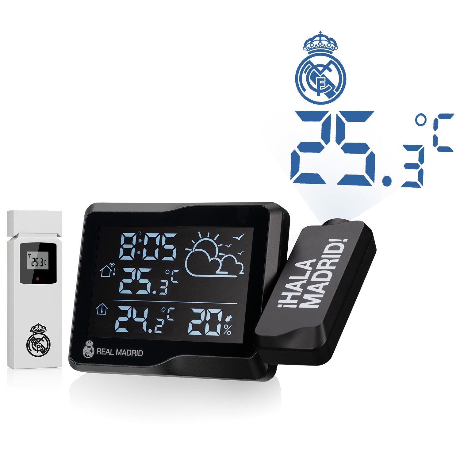 Real Madrid Real Madrid Projektions-Funkwetterstation Wetterstation