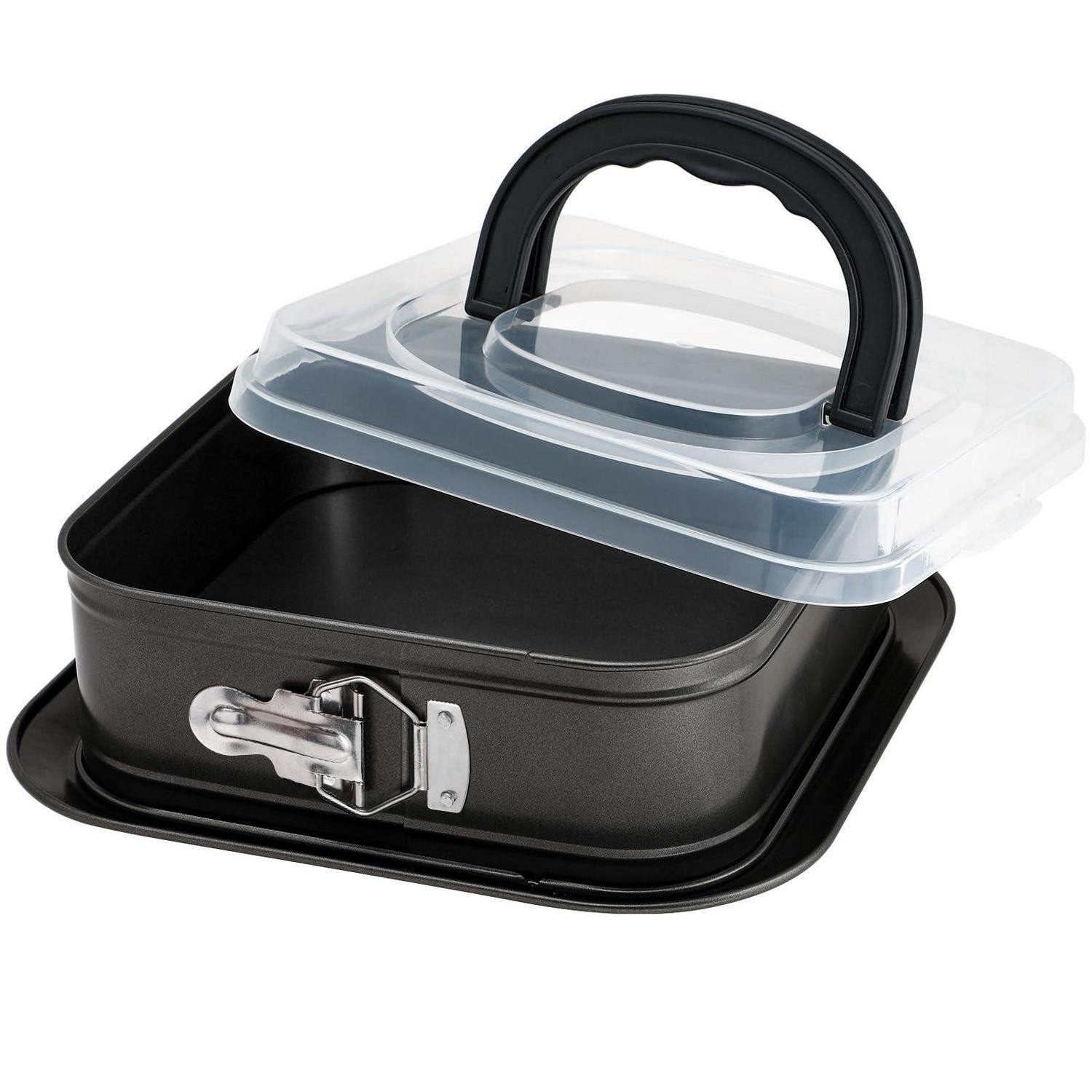 LuxusKollektion Springform Eckige Springform mit Deckel 24x24cm, (1-tlg)