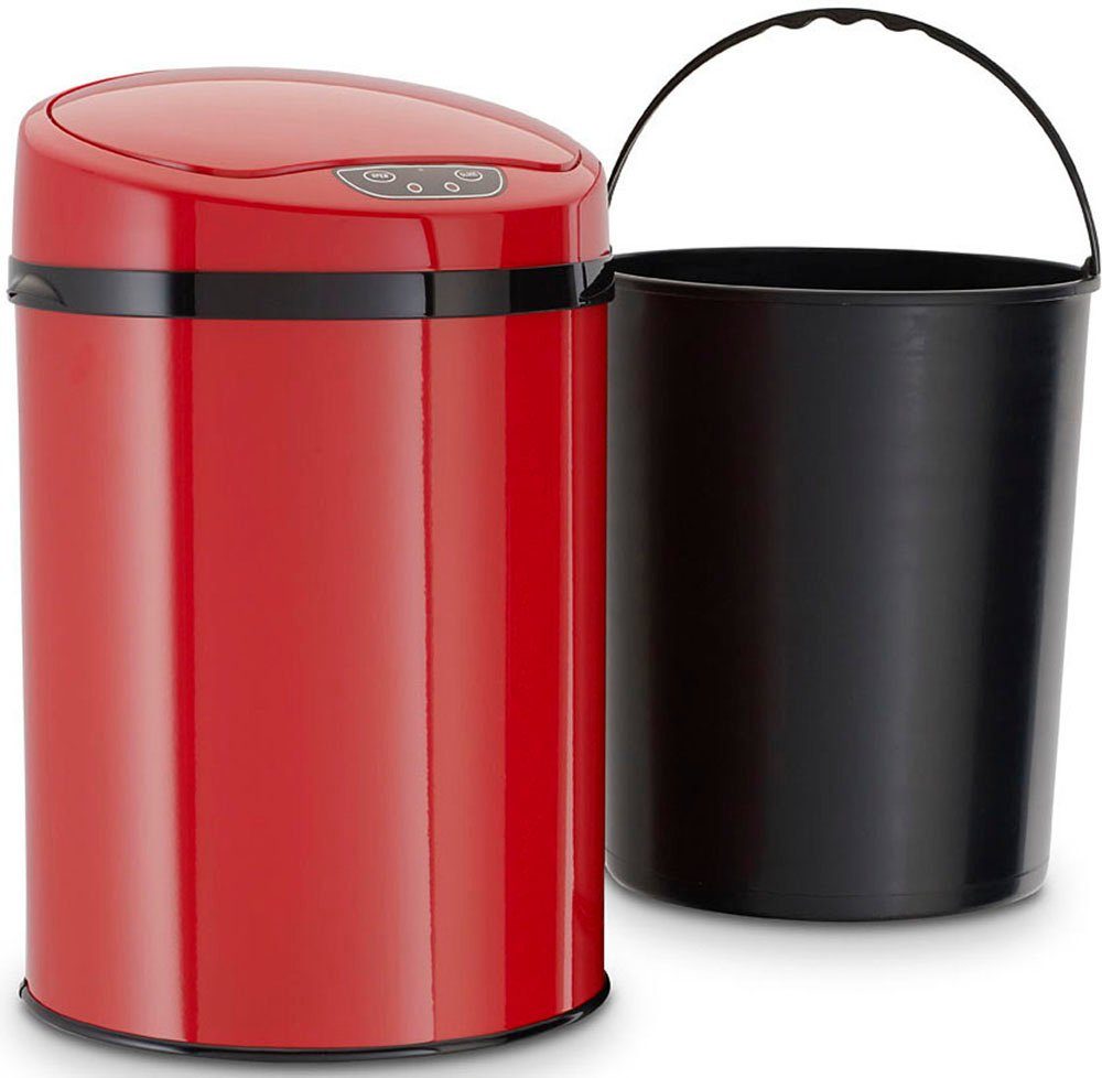 ECHTWERK Mülleimer, Abfalleimer, InfrarotBewegungssensor, Korpus Edelstahl, 9 L, Touchless