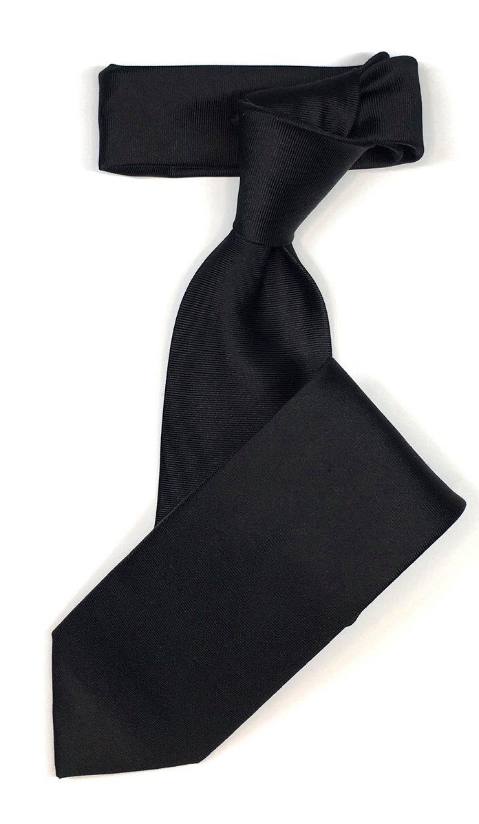 Seidenfalter Krawatte Seidenfalter 6cm Uni Krawatte Schwarz