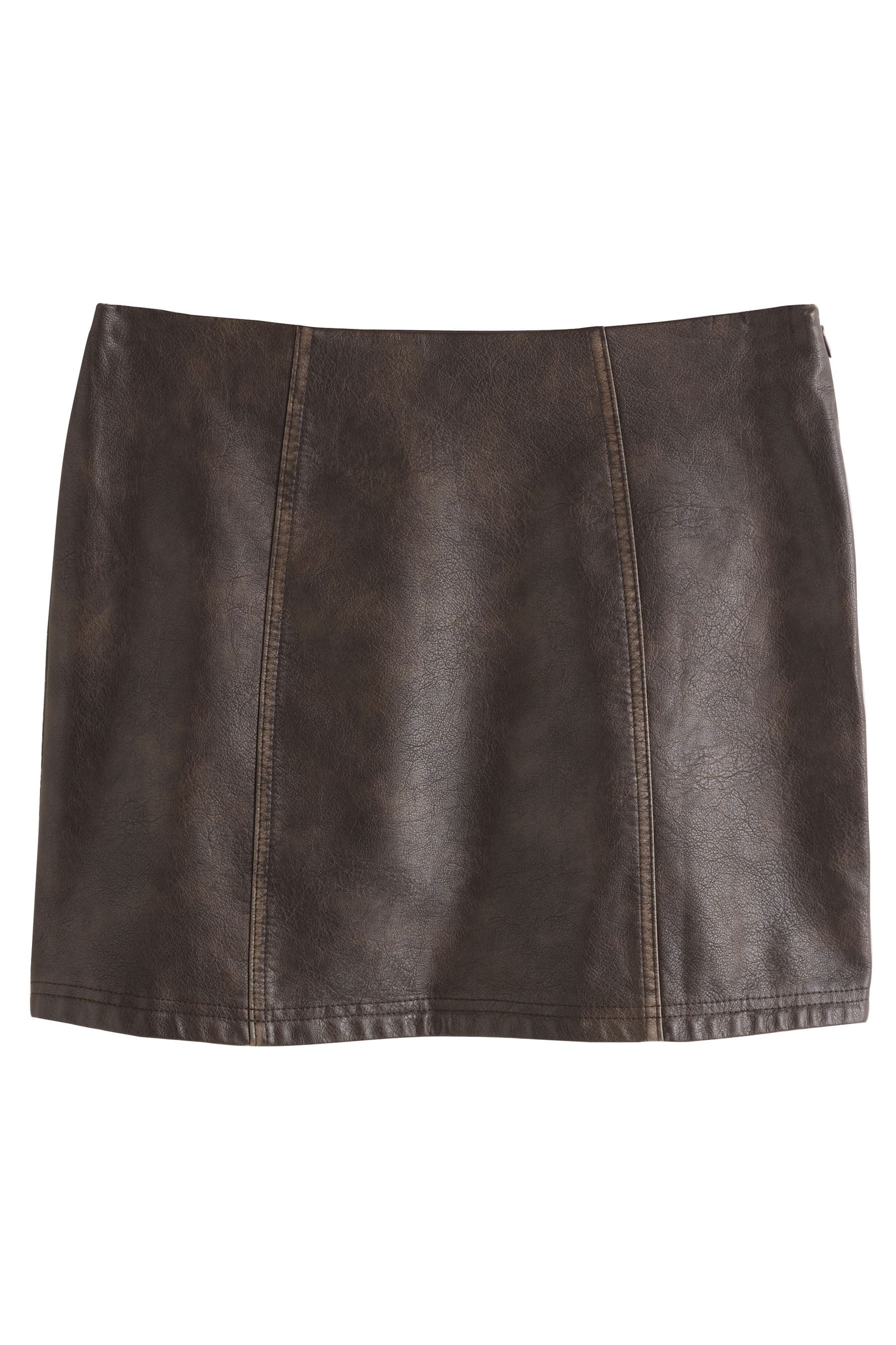 Next Lederrock Minirock aus Kunstleder (1-tlg) günstig online kaufen