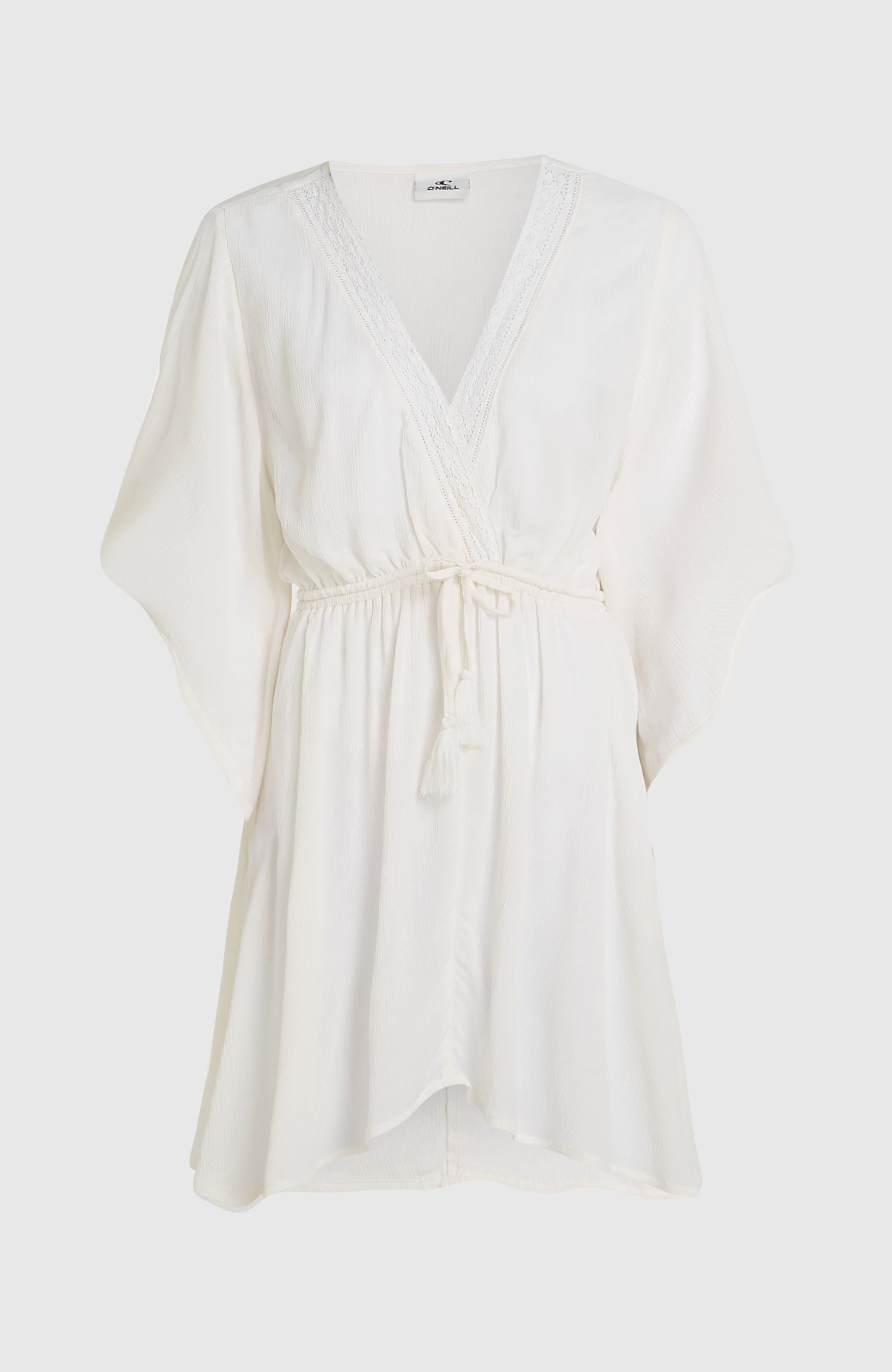 O'Neill Strandkleid ESSENTIALS TOKEENA COVER UP mit Kordelzug mit Quasten, aus Viskose, lockerer Schnitt – Bild 2 von 3