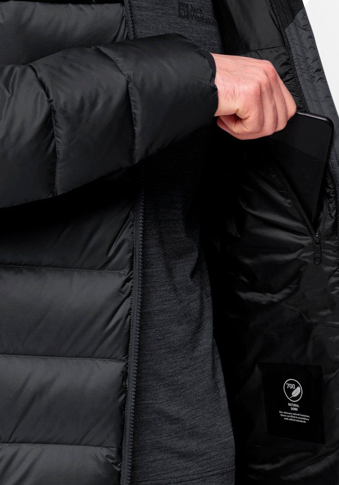 HOODY black Jack Wolfskin NEBELHORN DOWN M Daunenjacke