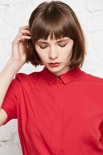 wunderwerk Kurzarmbluse TENCEL shirt blouse 1/2