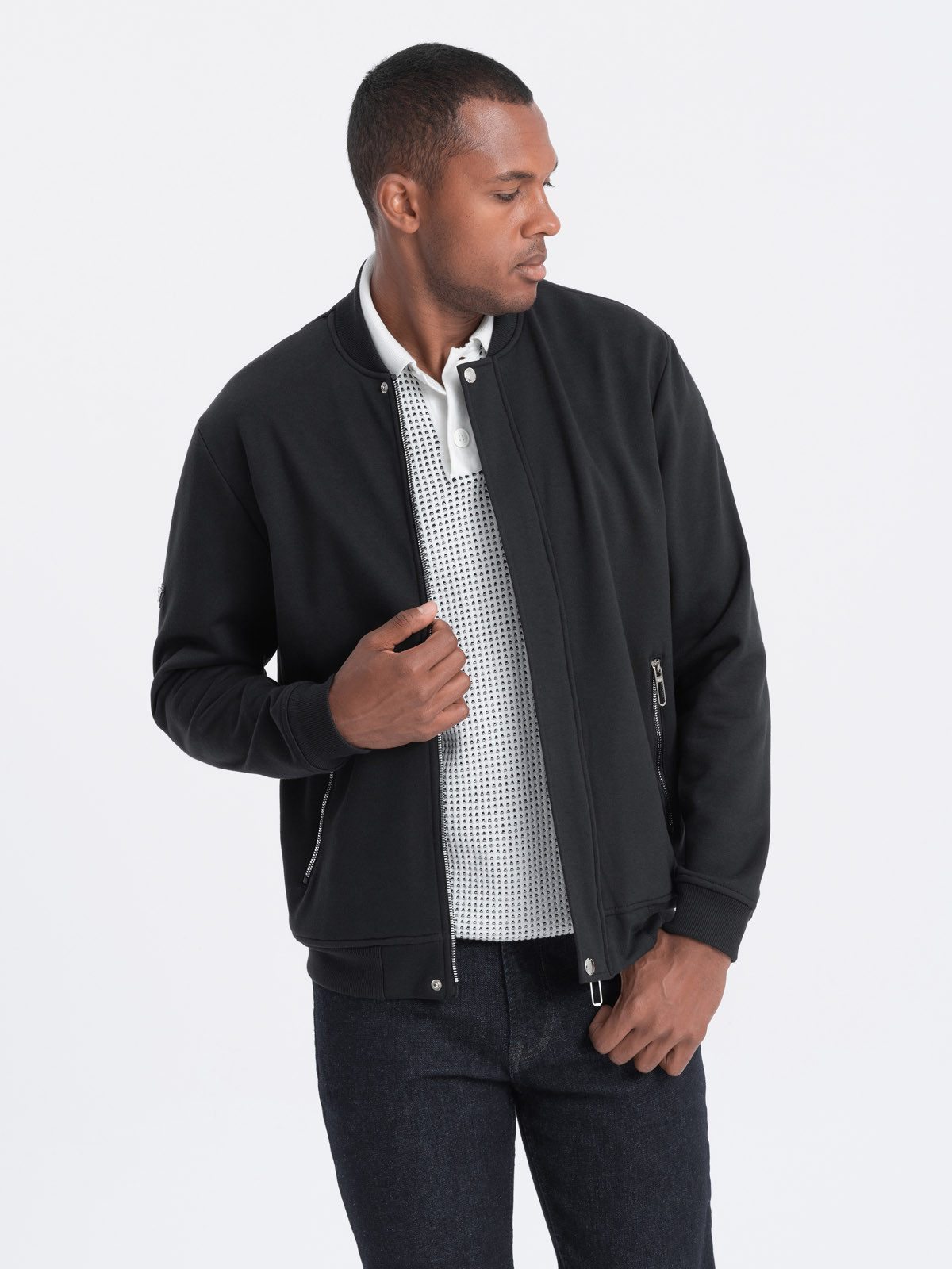 OMBRE Sweatjacke Bomberjacke für Männer günstig online kaufen