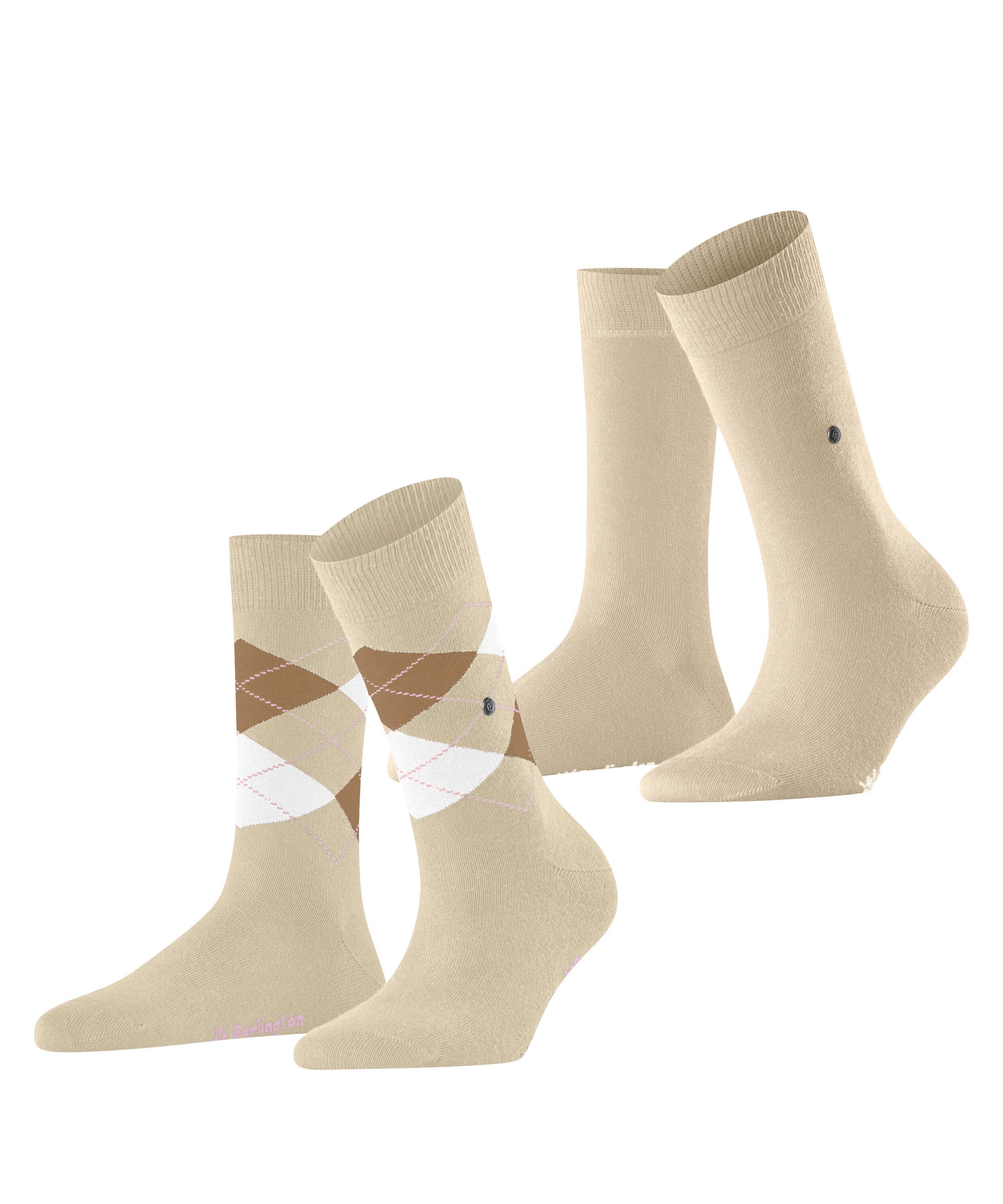Burlington Socken Everyday Mix 2-Pack (2-Paar) aus weicher gekämmter Baumwolle