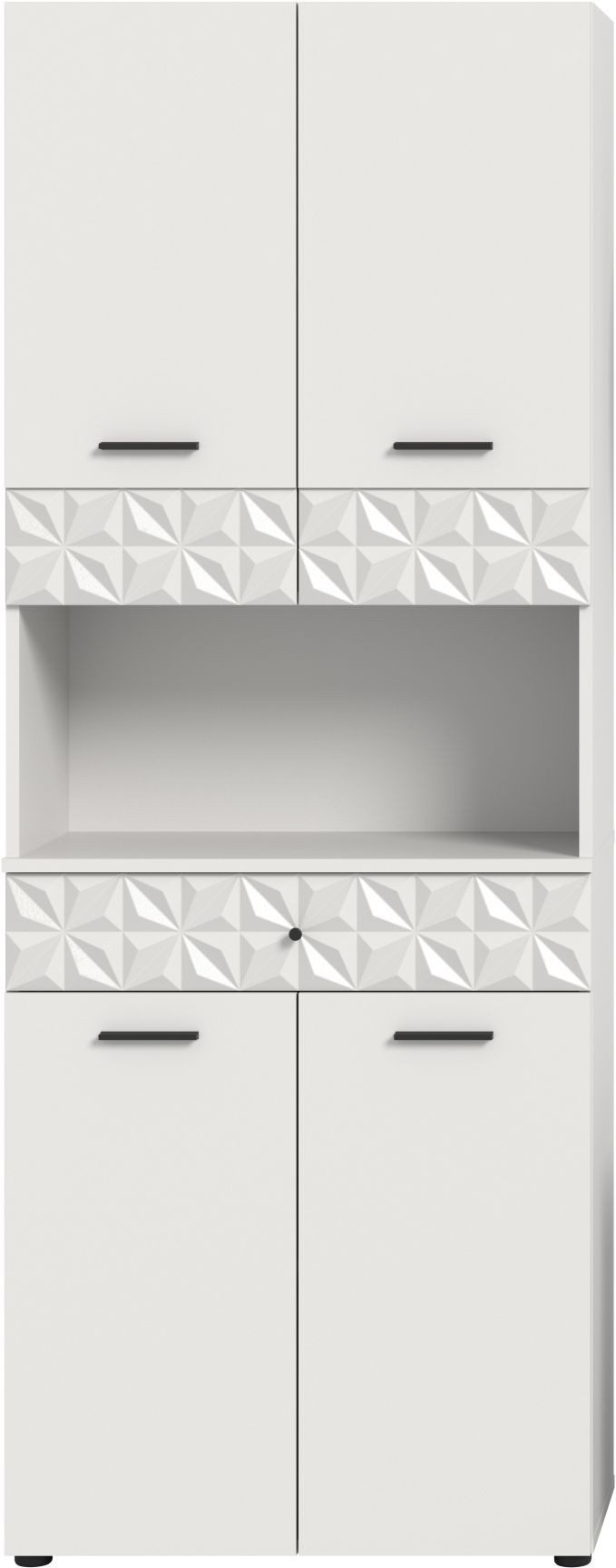 xonox.home Hochschrank Weiß Melamin Modern 70x187x34 cm günstig online kaufen