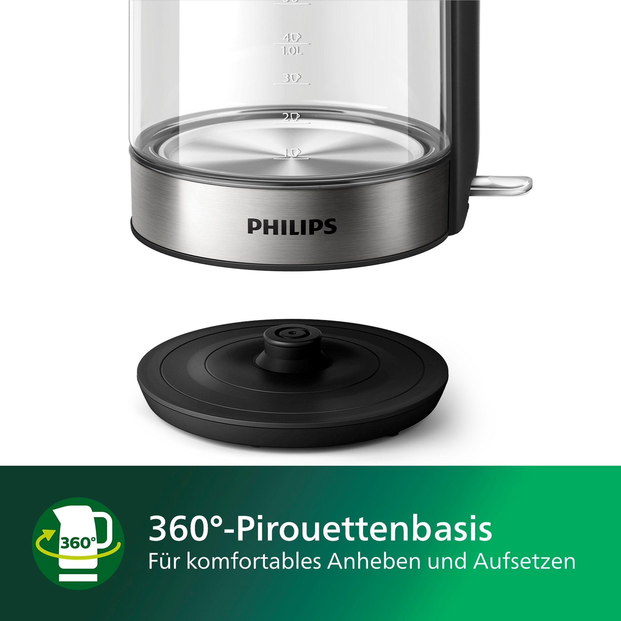 Philips Wasserkocher Series 5000 HD9339/80, 2200 l, 1,7 W