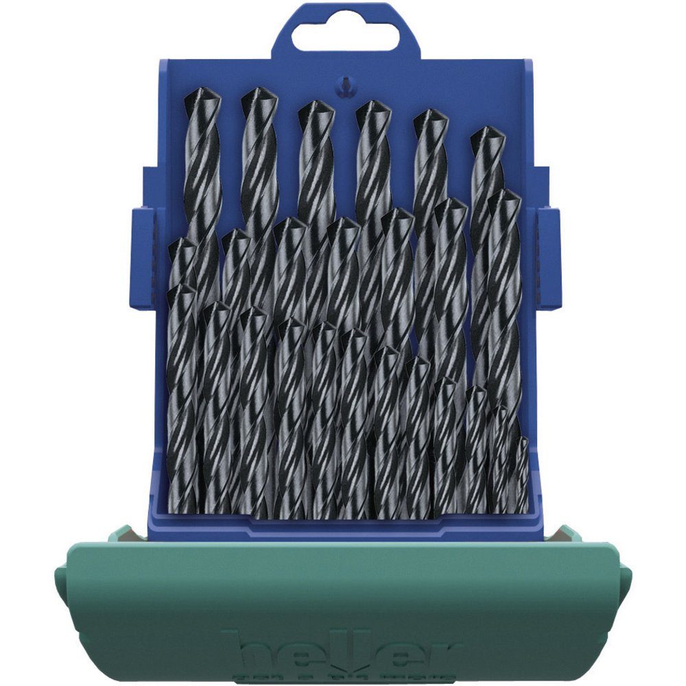 Heller Metallbohrer Heller 18371 0 HSS Metall-Spiralbohrer-Set 25teilig 1 mm, 1.5 mm, 2 mm