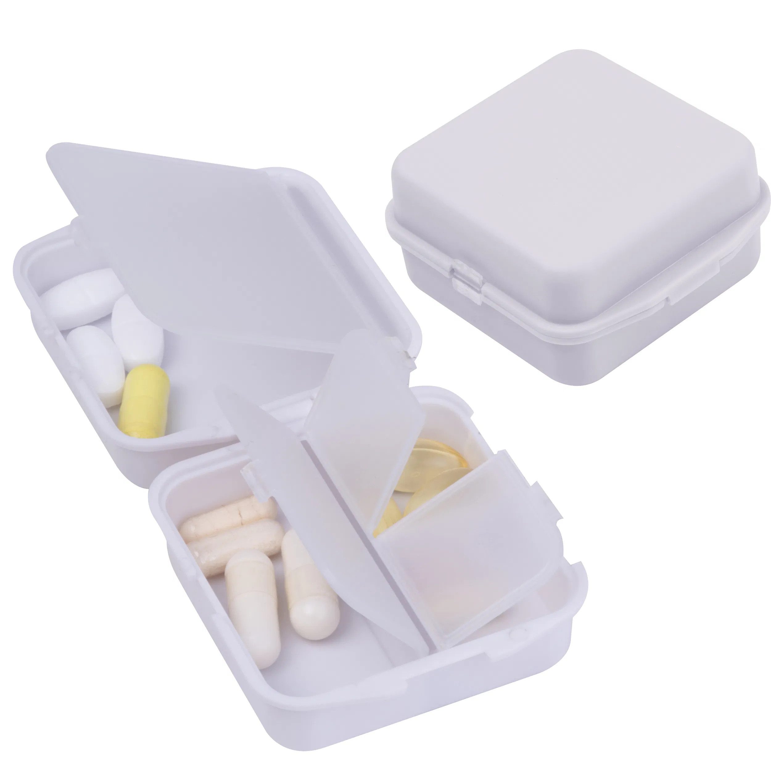 Macma Pillendose 7x Tablettendose / Pillenbox / mit 4 separaten Fächern