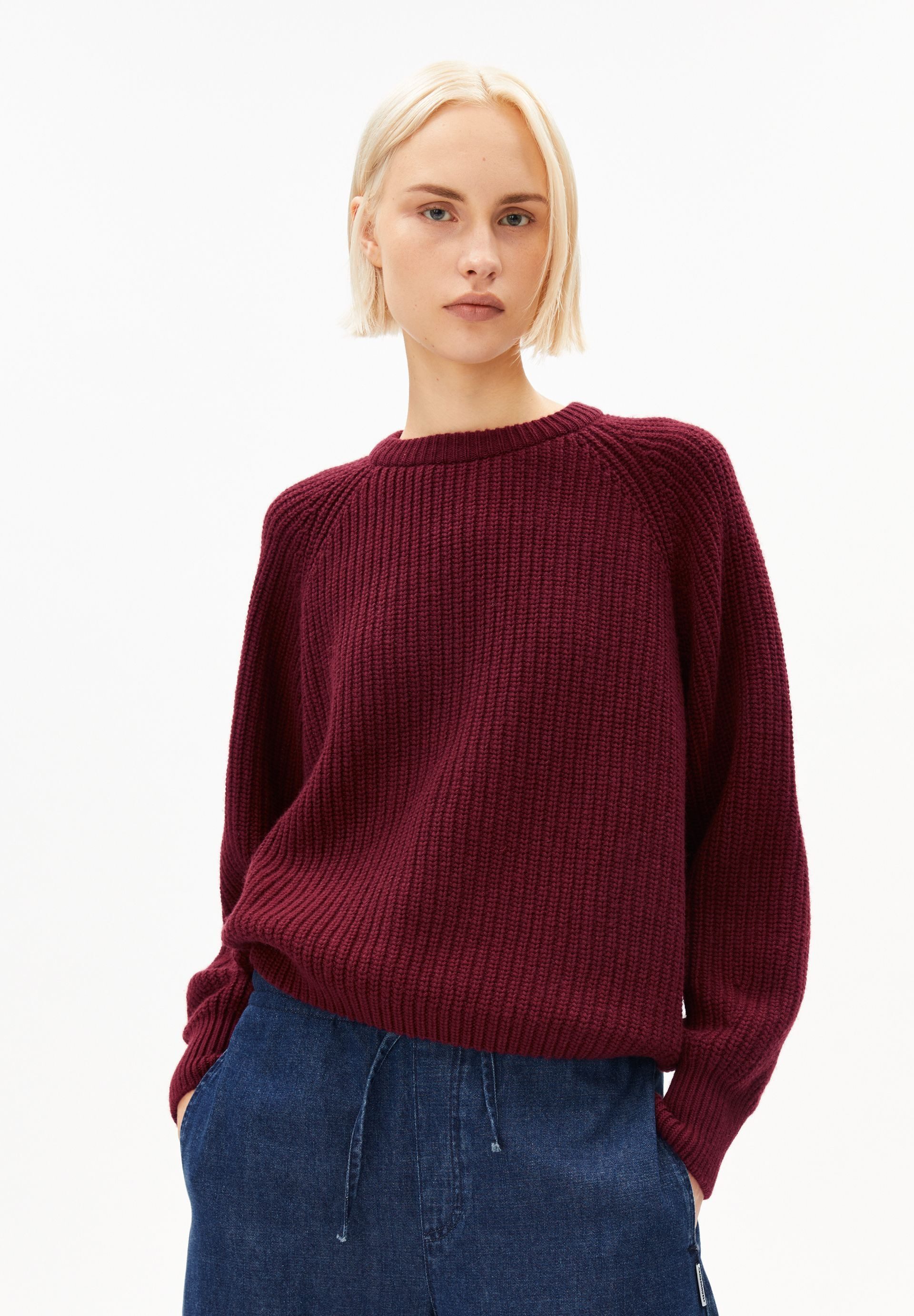 Armedangels Strickpullover KAAGI Pullover aus Bio-Woll Mix Loose Fit