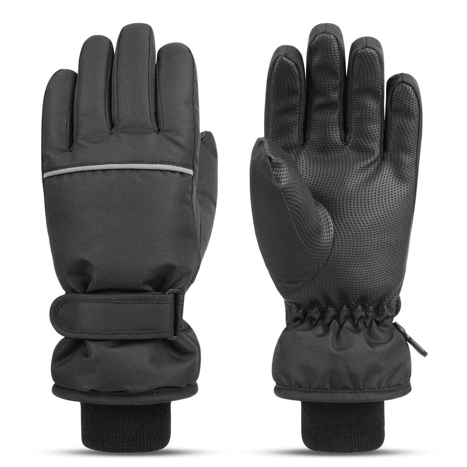 LuxusKollektion Skihandschuhe Skihandschuhe Kinder Winter Schwarz M (1-St)