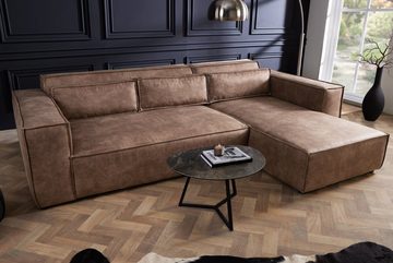 riess-ambiente Ecksofa BOSSA NOVA 265cm antik taupe, Einzelartikel 1 Teile, Wohnzimmer · Microfaser · L-Form · inkl. Kissen · Modern Design