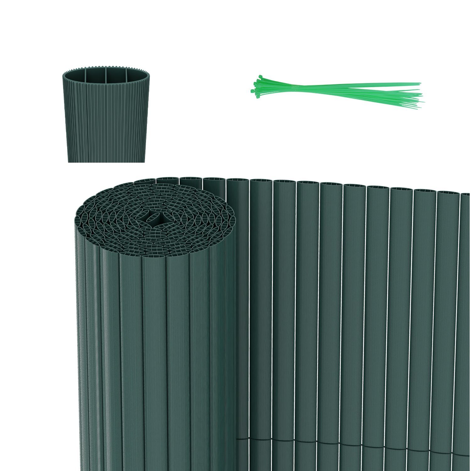 Clanmacy Balkonsichtschutz PVC Sichtschutzmatte Zaun mit günstig online kaufen