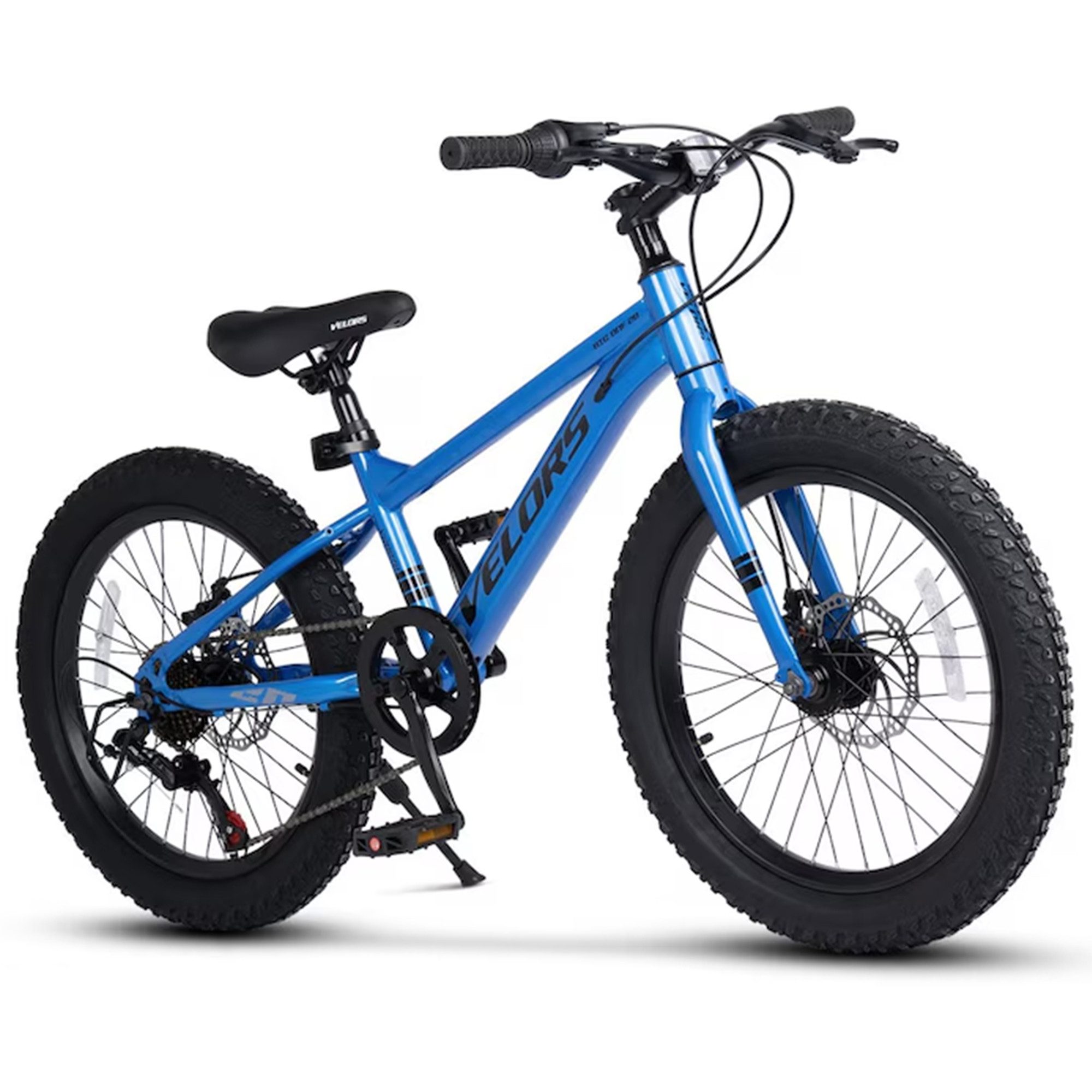 Velors Kinderfahrrad 20 Zoll Mountainbike, 7 Gang Shimano Tourney Schaltwerk, Kettenschaltung, (mechanische Scheibenbremse), Mädchen Jungen MTB Hardtail Fahrrad Bike ab 5 Jahre