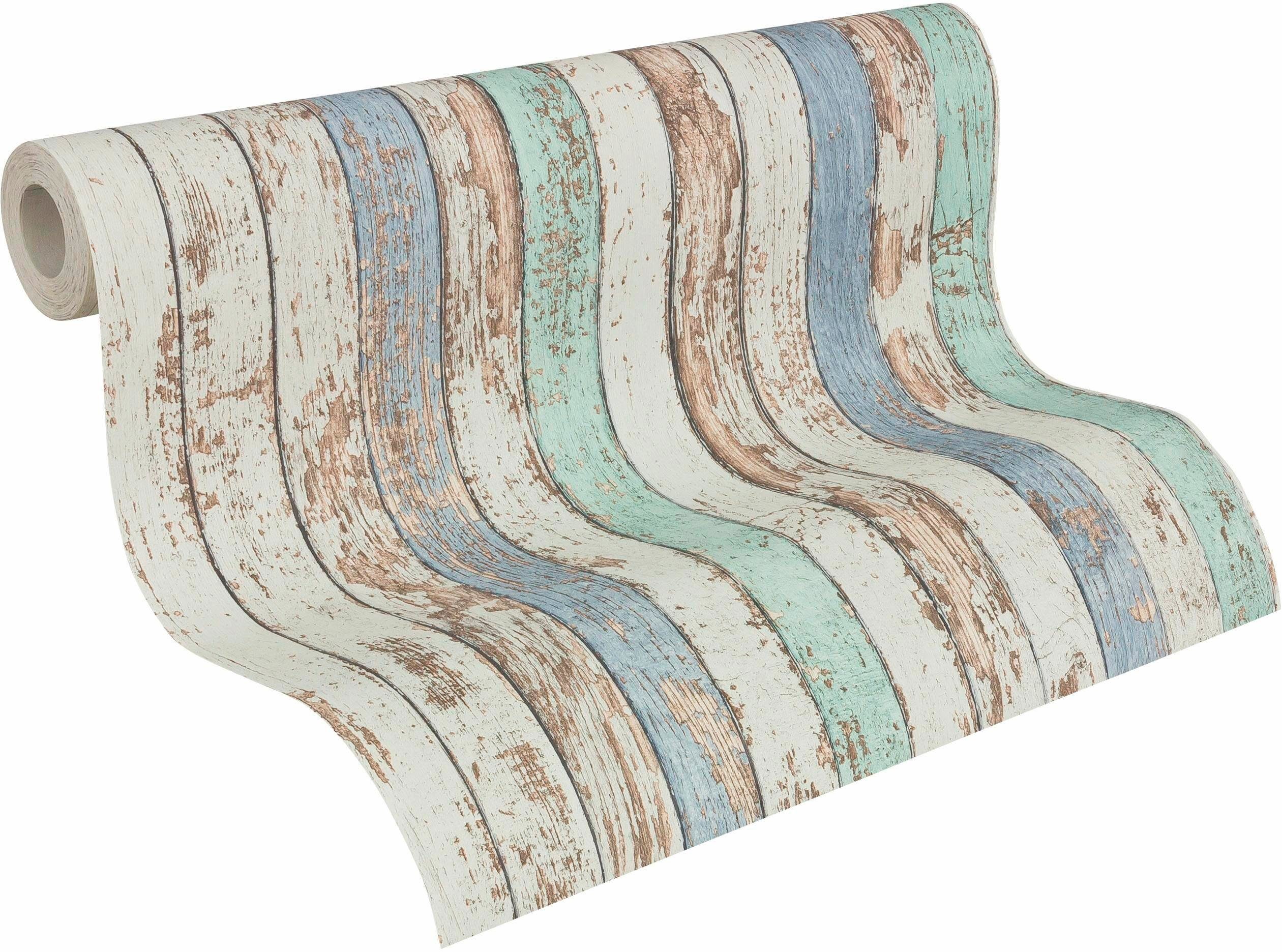 living walls Vliestapete Best of Wood`n Stone 2nd Edition, leicht strukturiert, Holz, gestreift, realistisch, Tapete Holzoptik matt leicht strukturiert Tapeten Wohnzimmer modern. Reduzierter Preis € 22,20. Unverbindliche Preisempfehlung € 44,95, (€ 4,17 pro 1 qm)