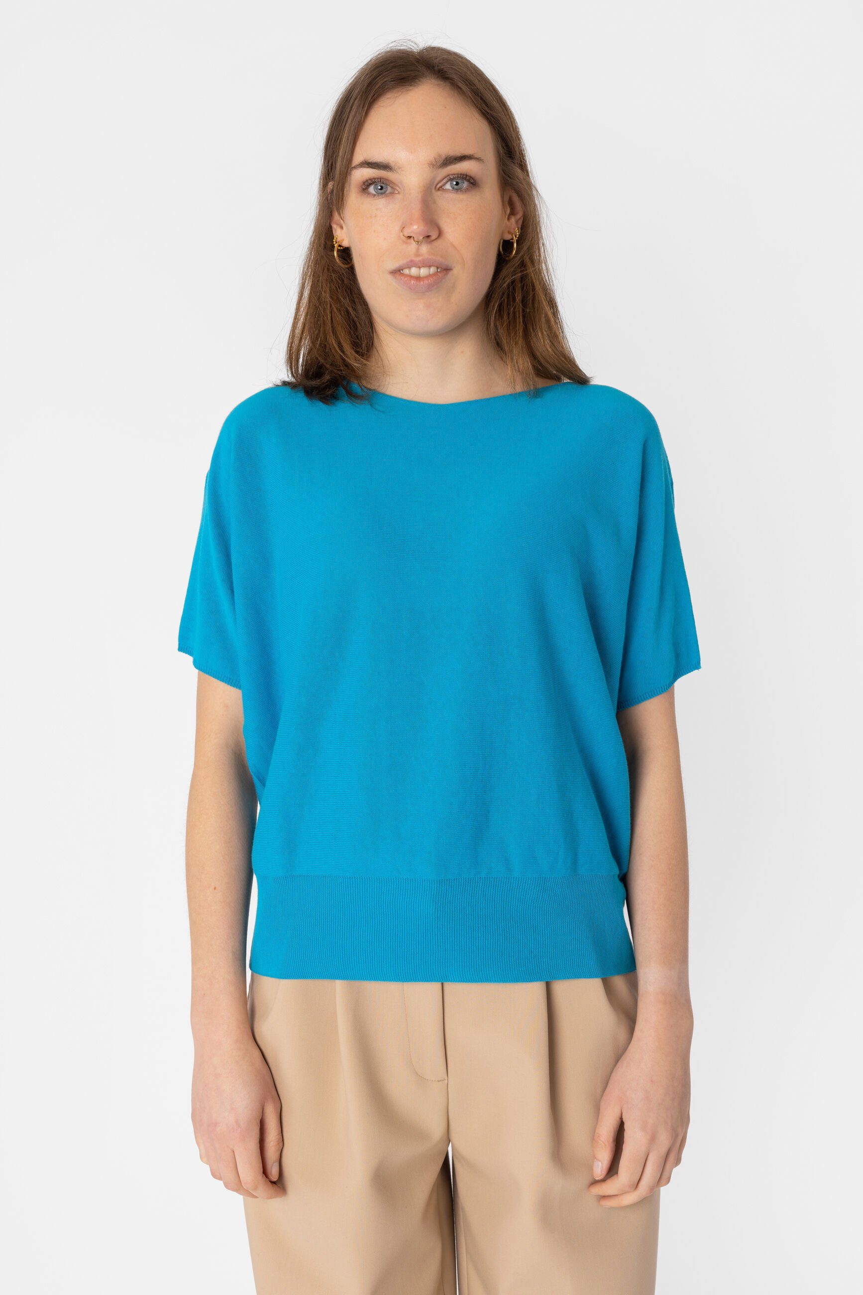 Drykorn Rundhalsshirt Someli blau (51) | T-Shirts